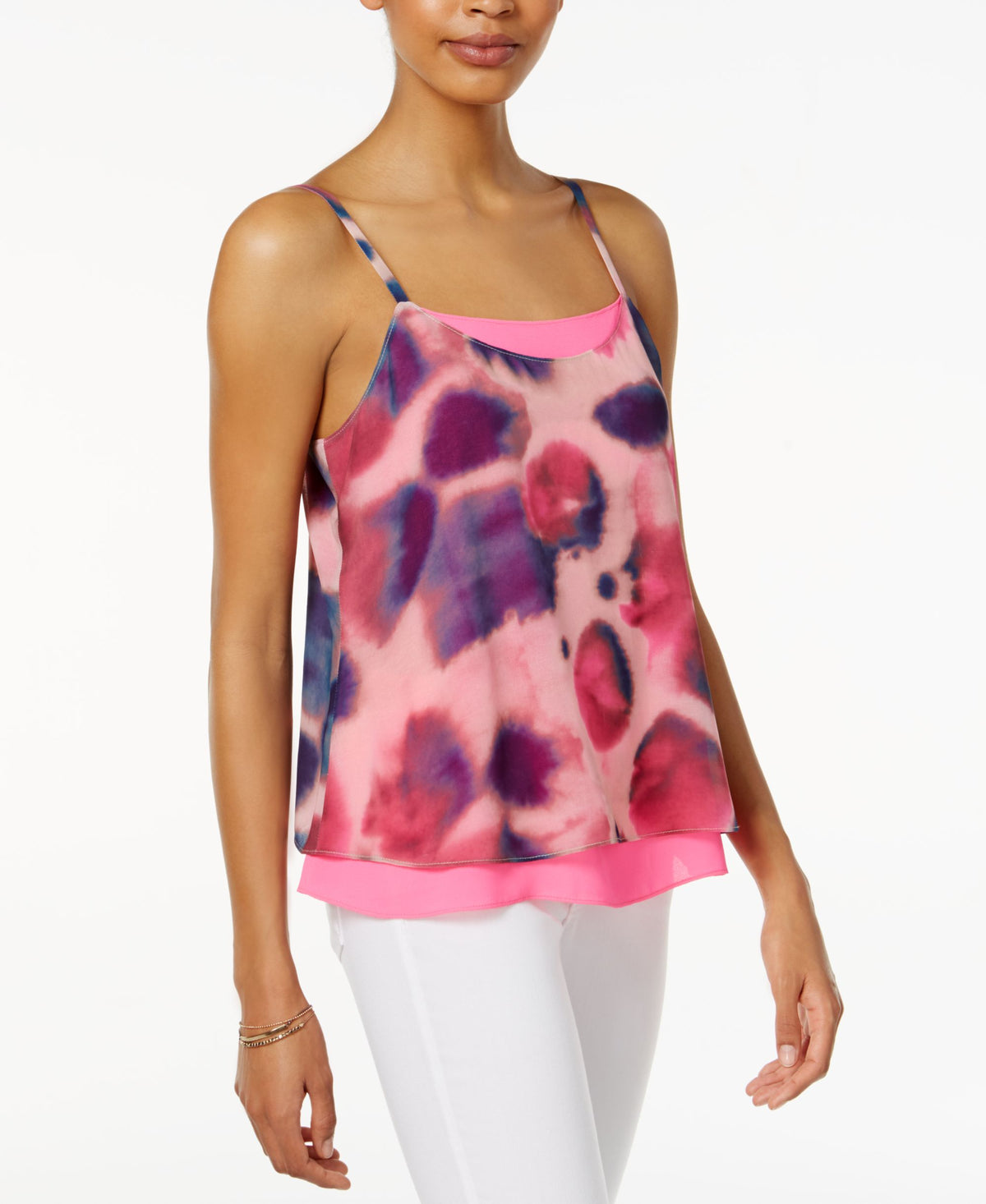 Rachel Rachel Roy Lace Trim Layered Camisole