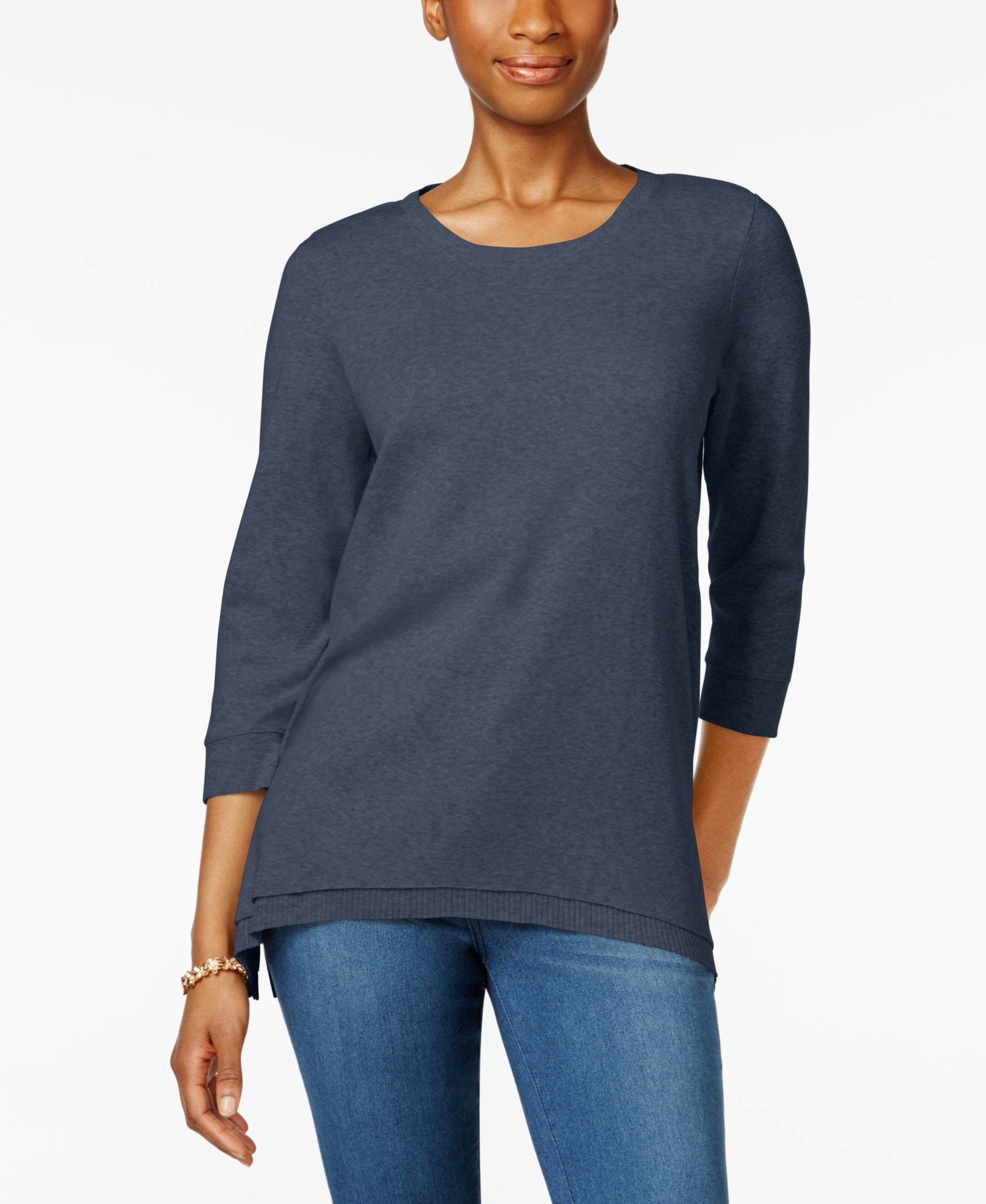 Layered-Hem Top