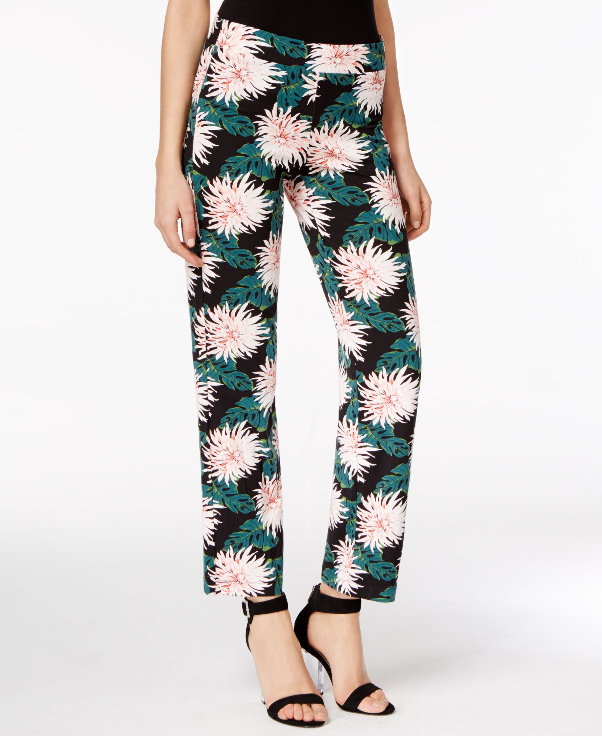 Karen Kane Floral Print Soft Pants