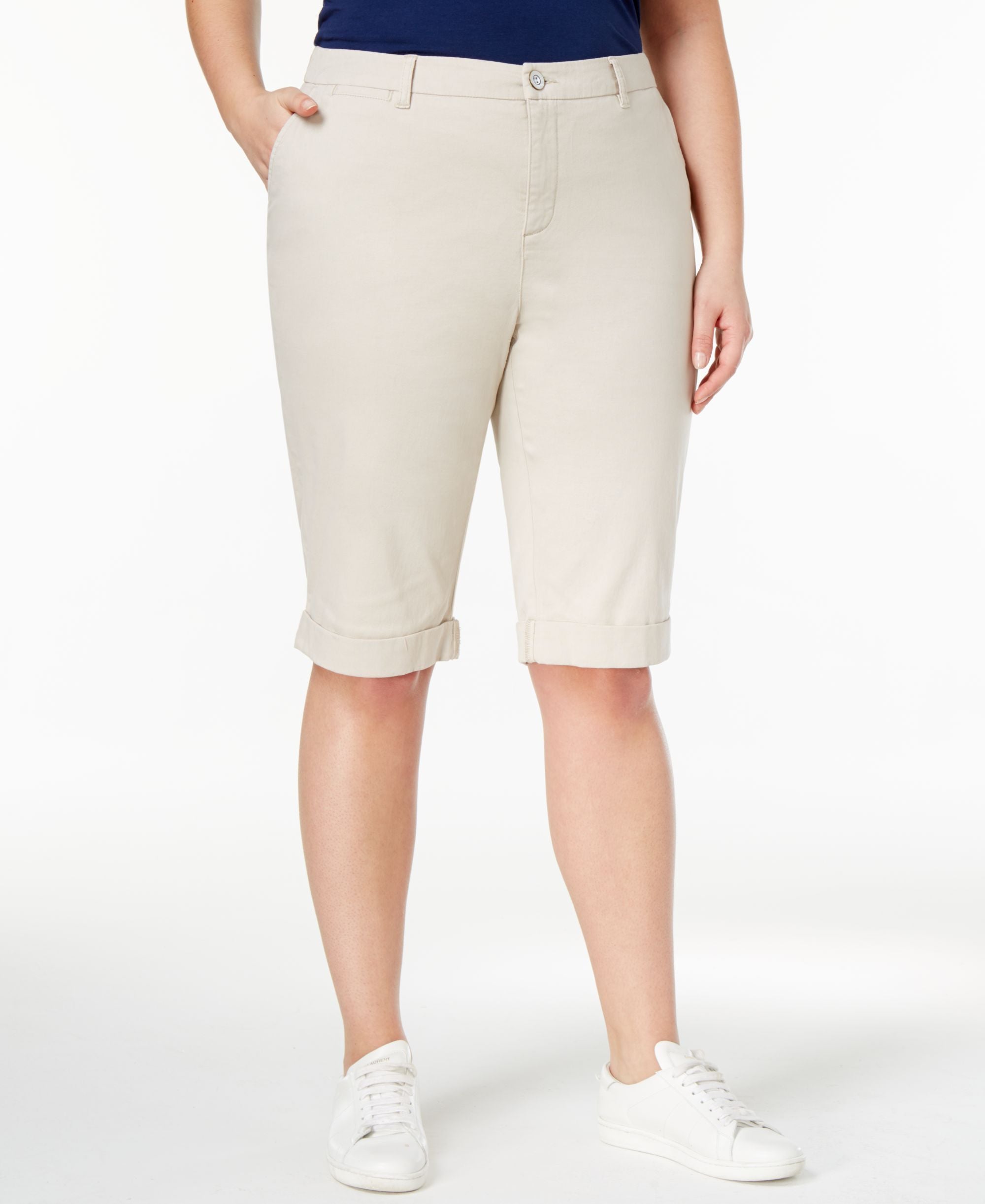 Style & Co Plus Size Cuffed Bermuda Shorts