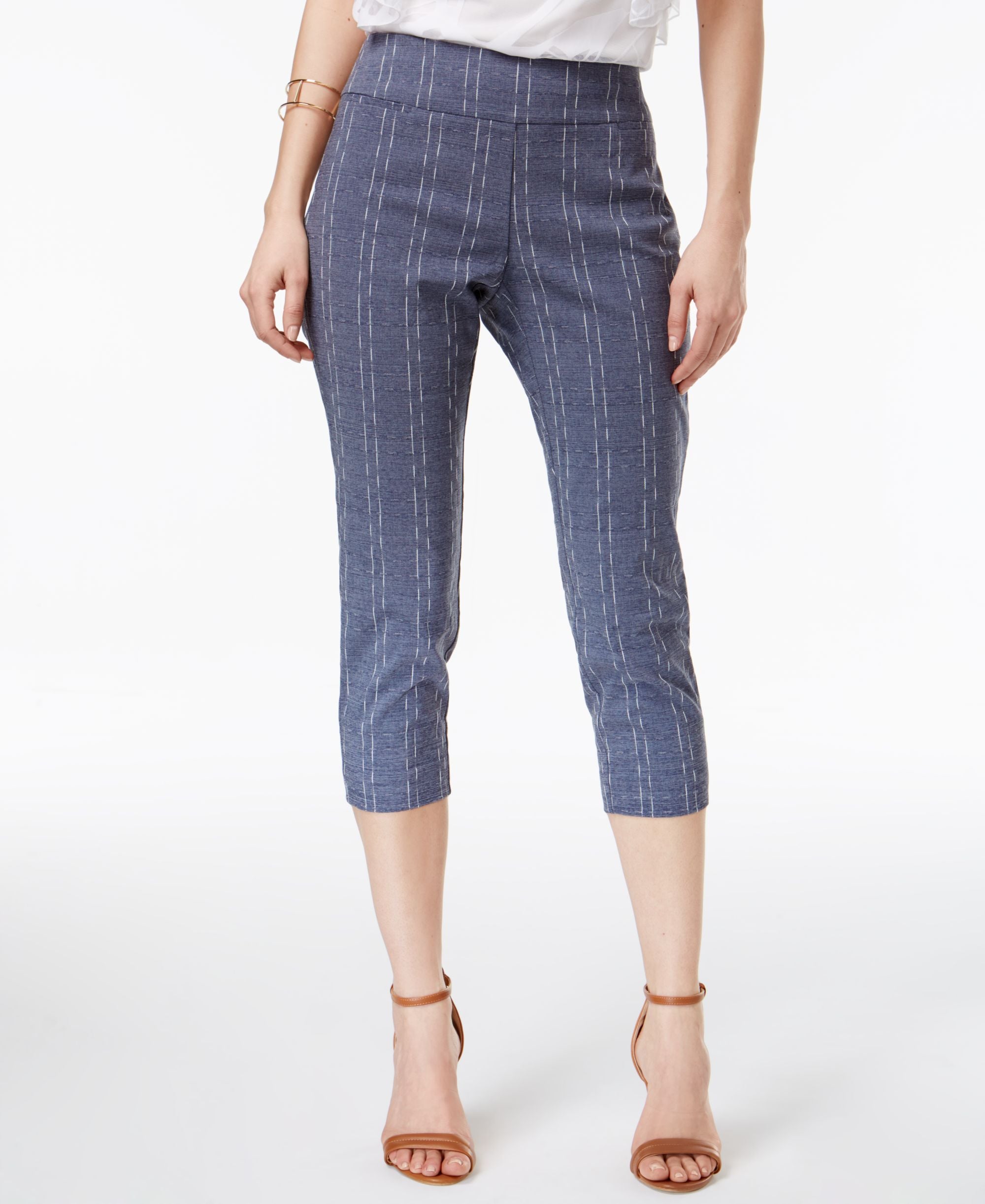 Alfani Petite Striped Capri Pants