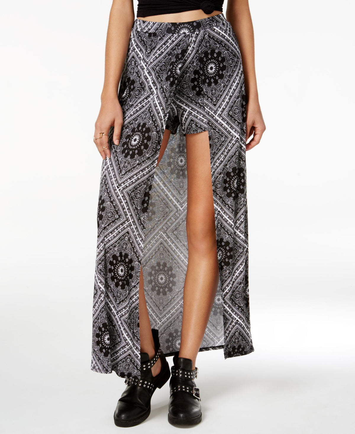 Ultra Flirt Juniors Printed Maxi Skort