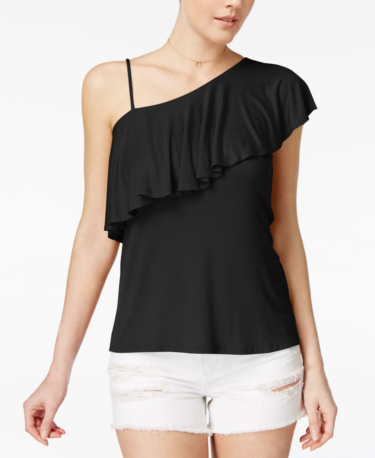 Ultra Flirt Juniors One Shoulder Top