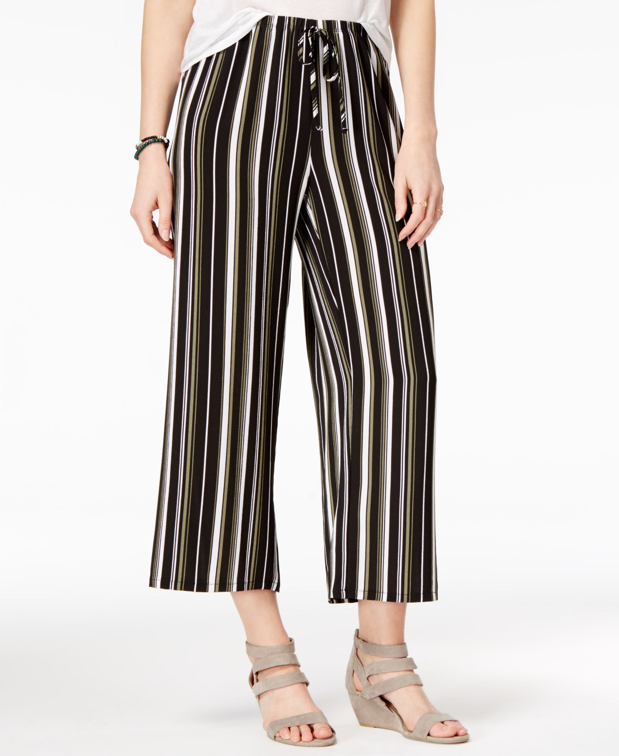Ultra Flirt Juniors Cropped Wide Leg Pants