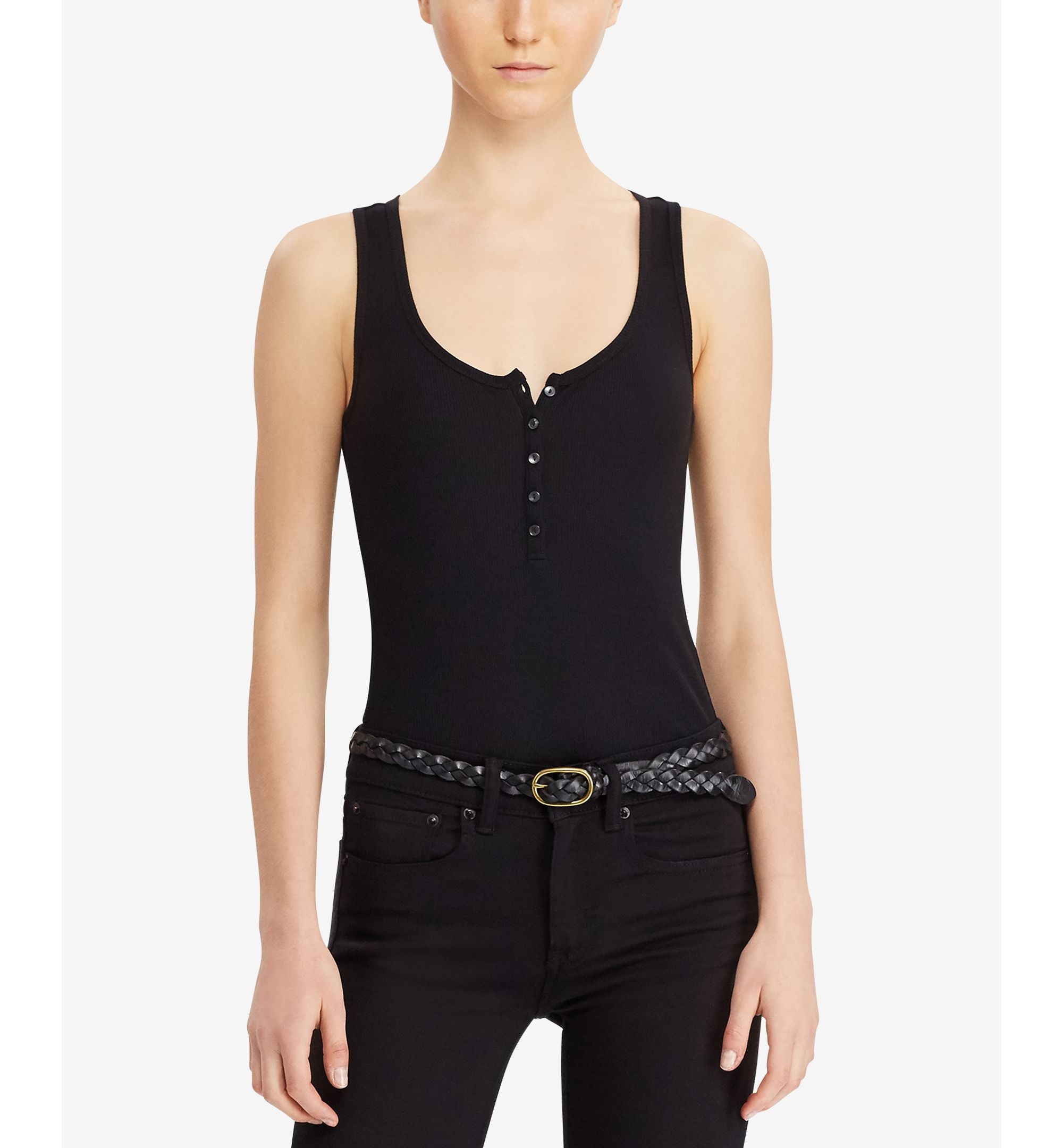 Denim Supply Ralph Lauren Stretch Henley Bodysuit