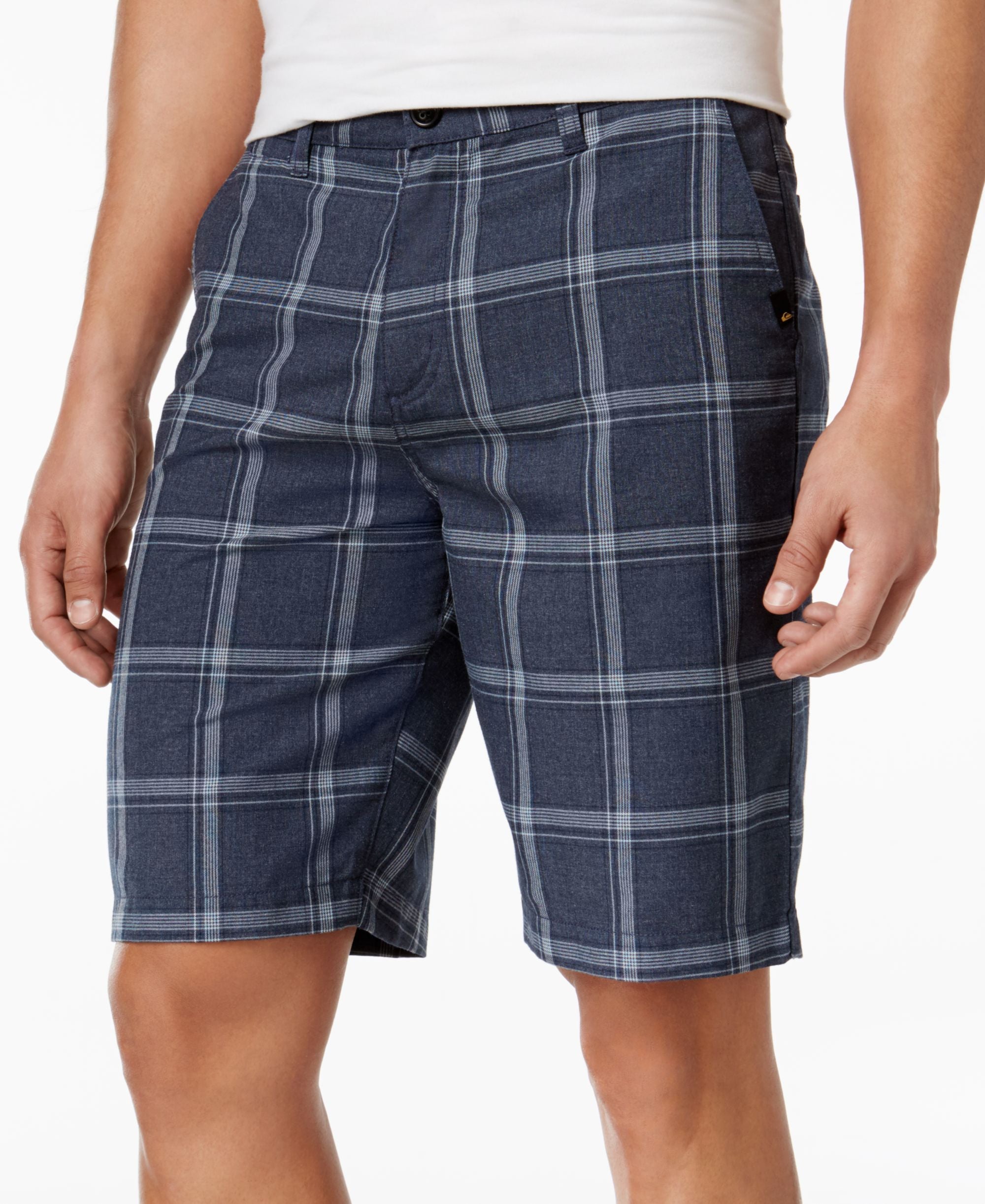Quiksilver Mens Regeneration Classic Fit Plaid Shorts