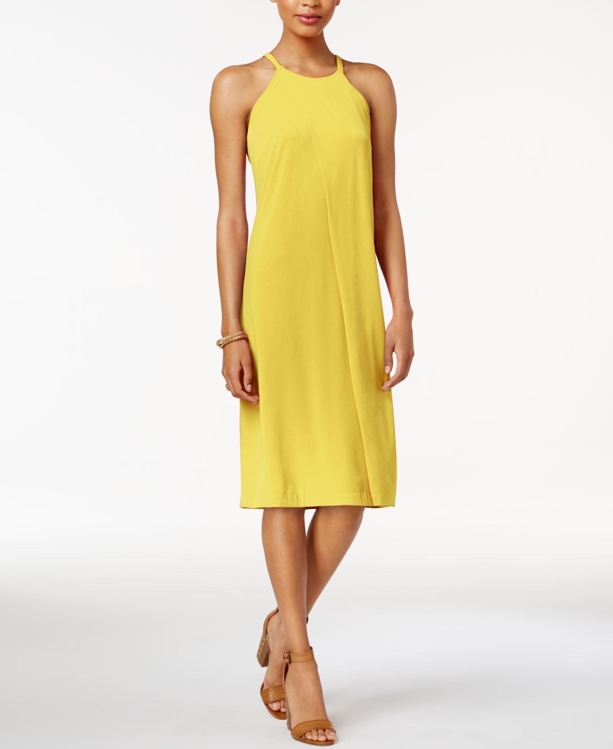 BAR III Faux Wrap Shift Dress