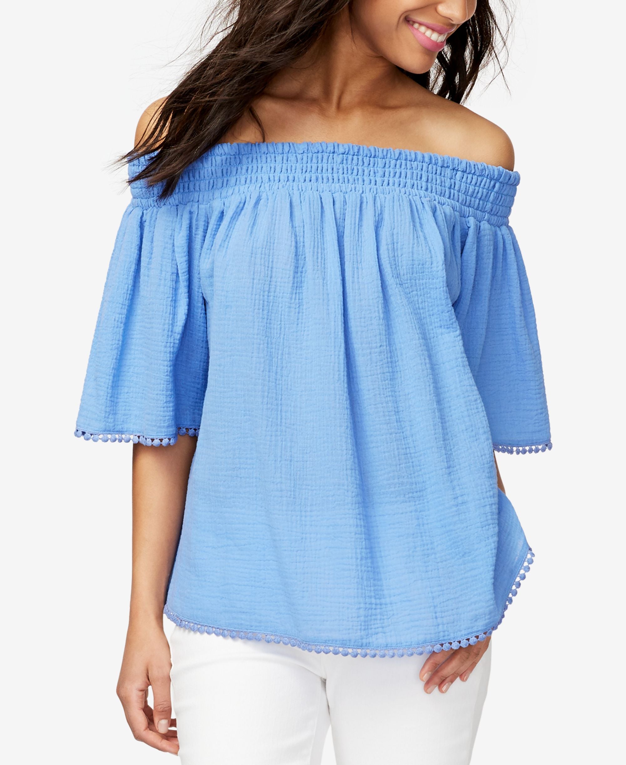 Rachel Rachel Roy Cotton Off The Shoulder Top