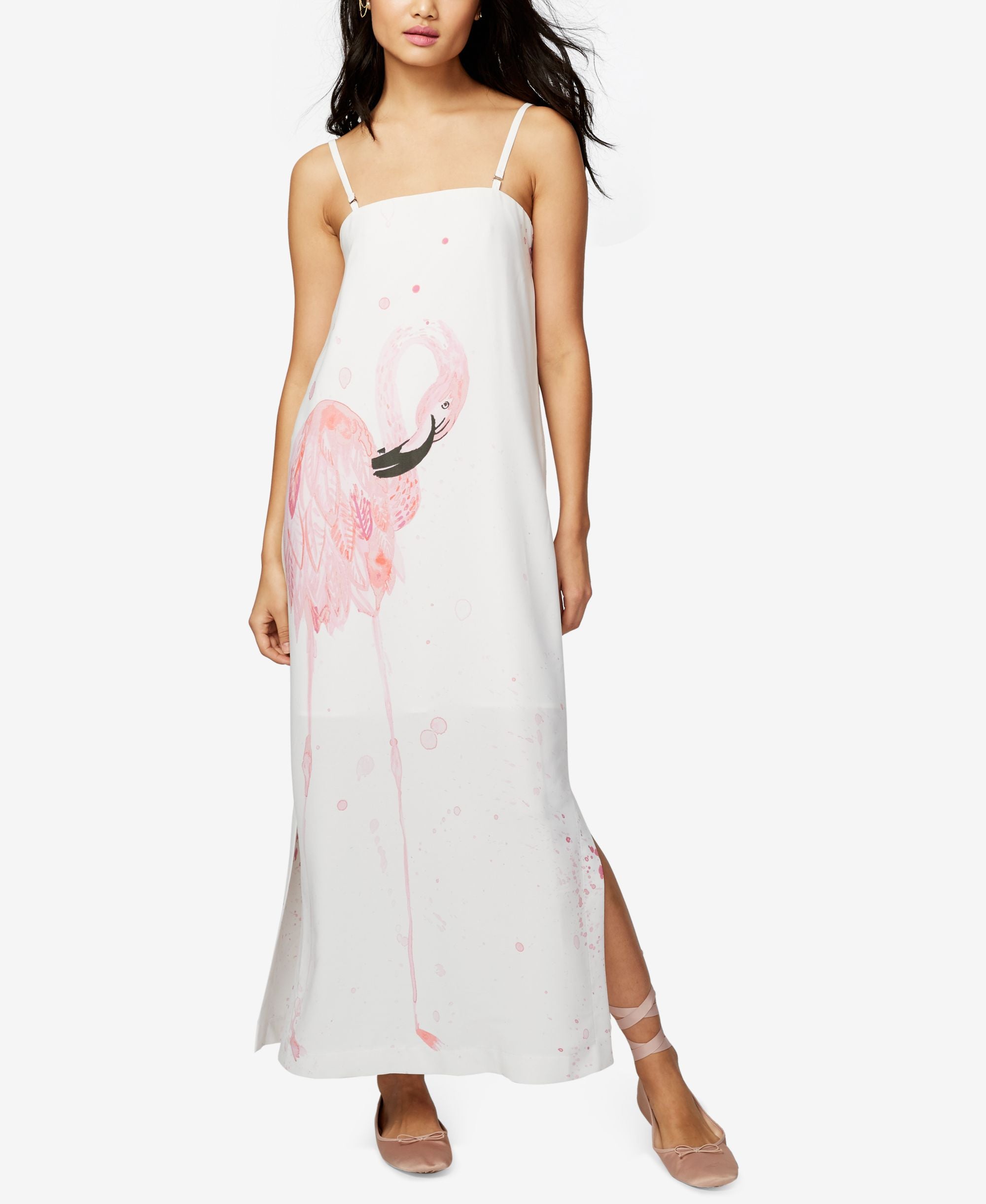 Rachel Rachel Roy Convertible Flamingo Graphic Maxi Dress