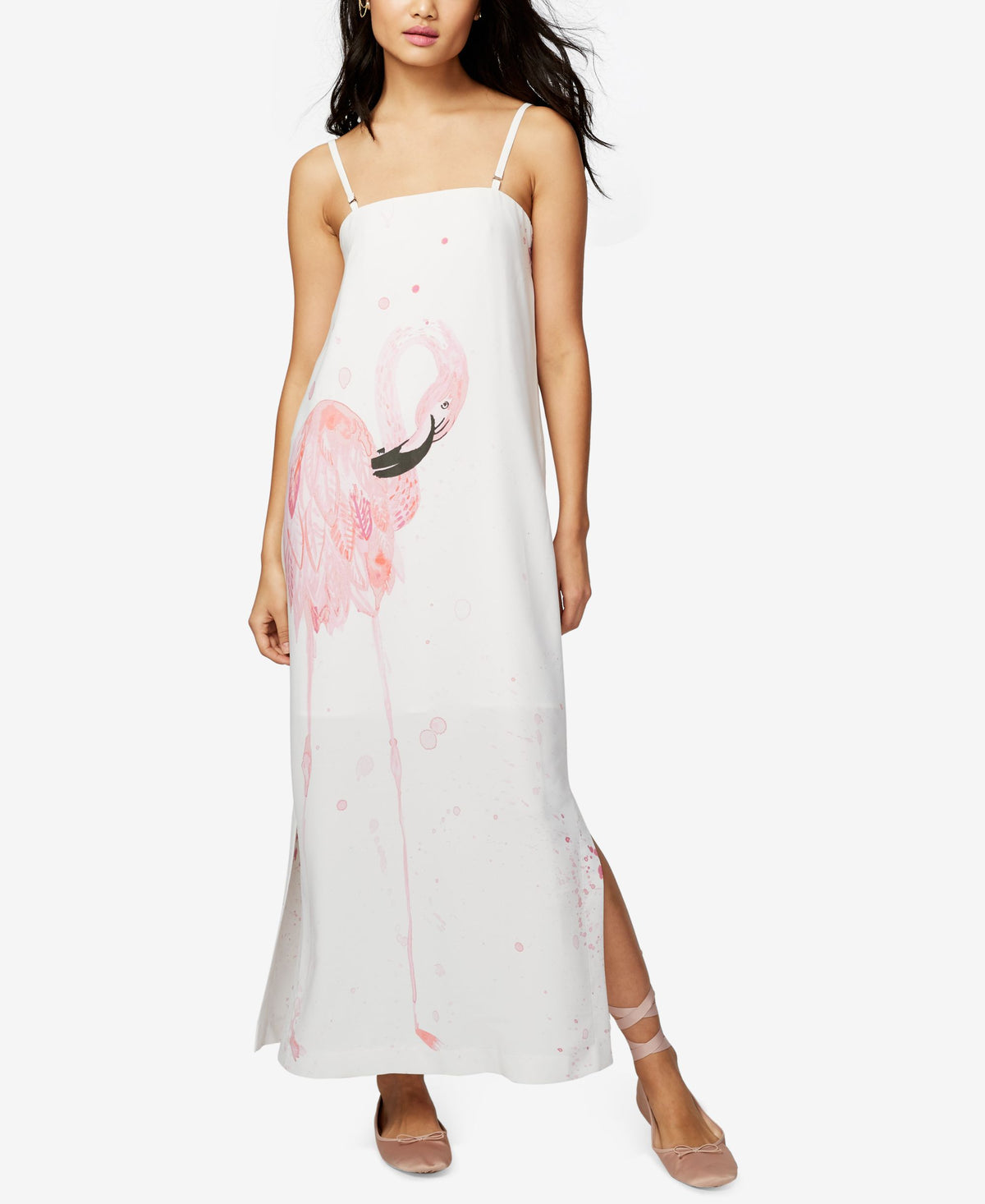 Rachel Rachel Roy Convertible Flamingo Graphic Maxi Dress