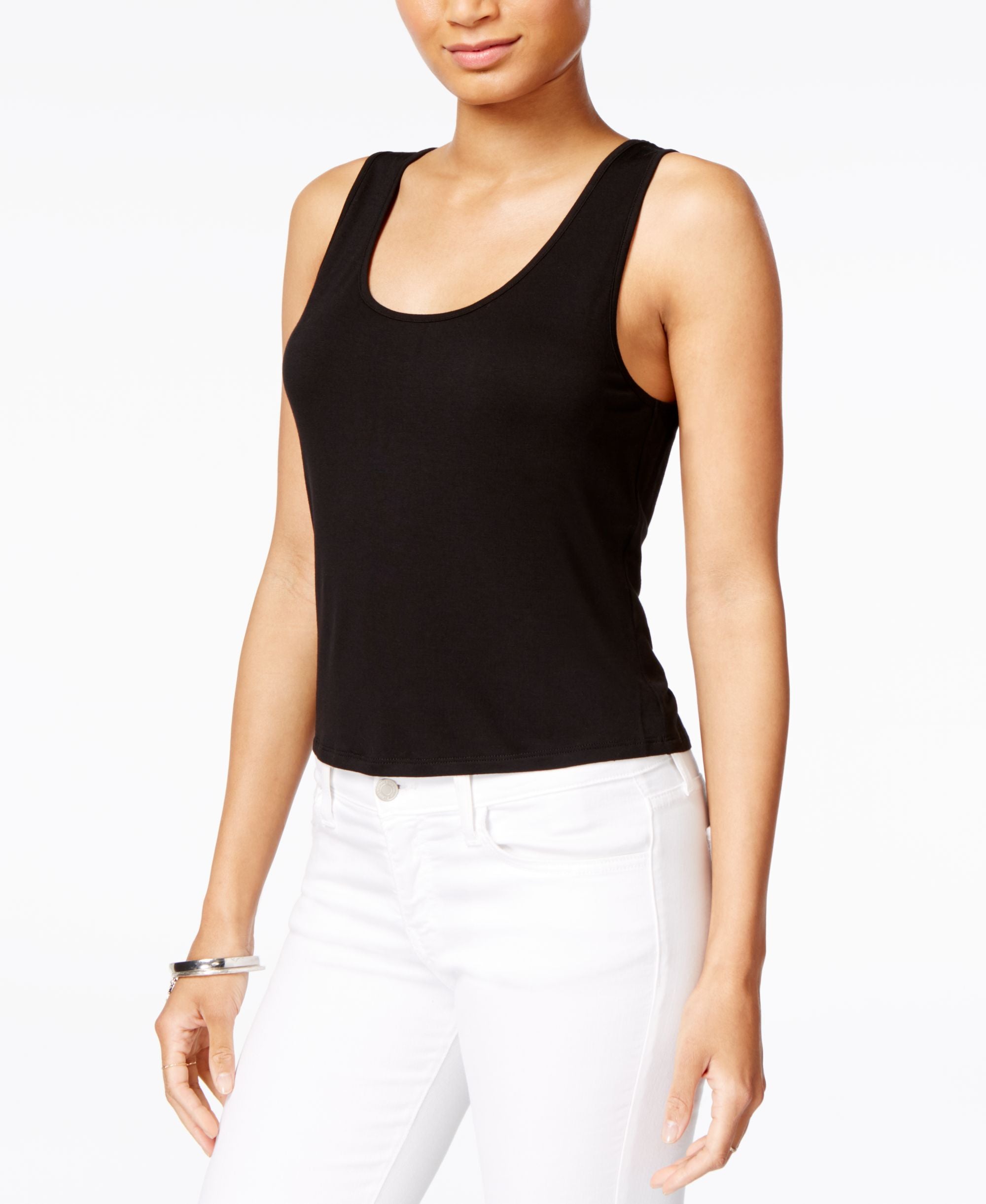 Kensie Laced Back Crop Top