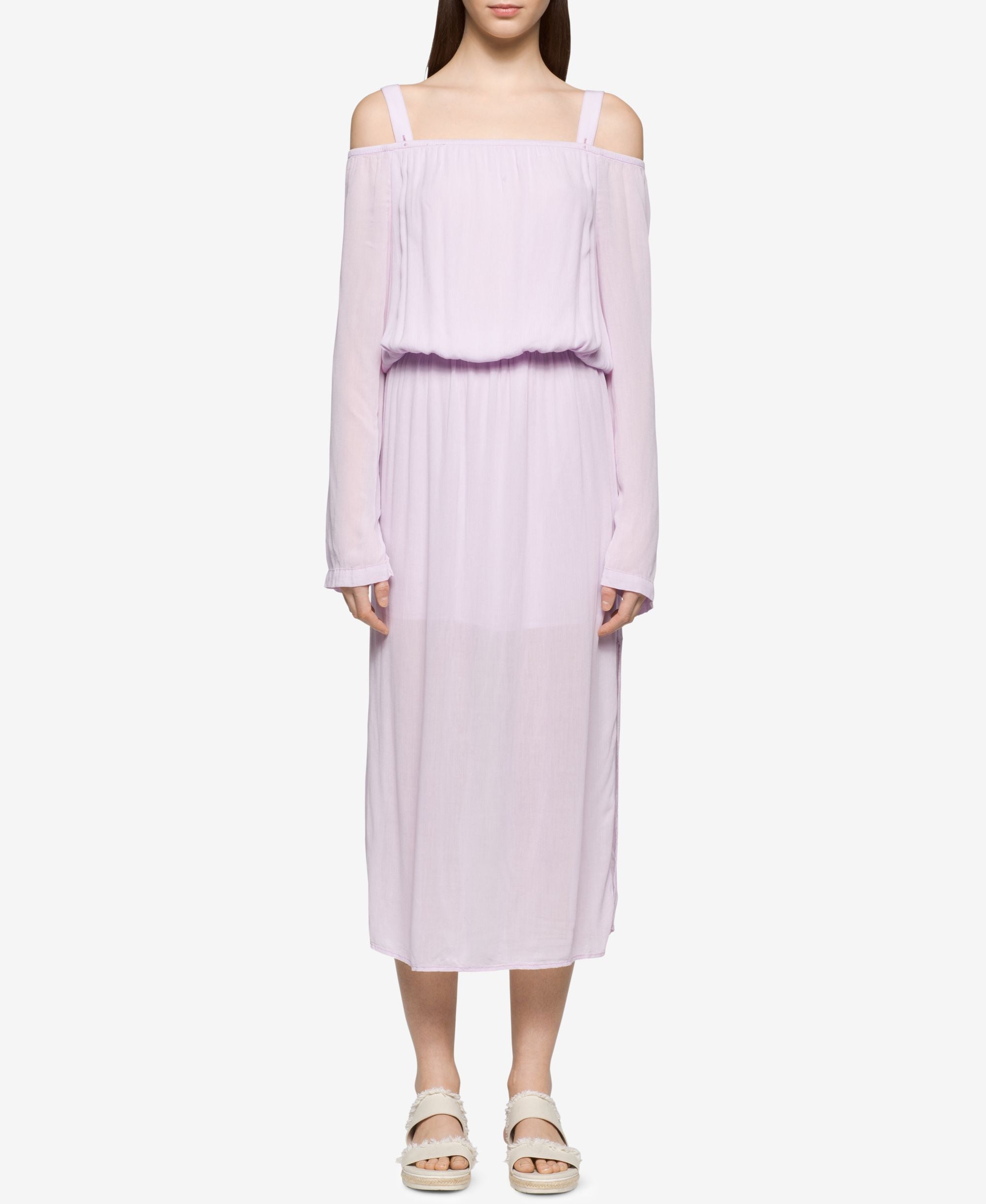 Calvin Klein Jeans Cold Shoulder Midi Dress