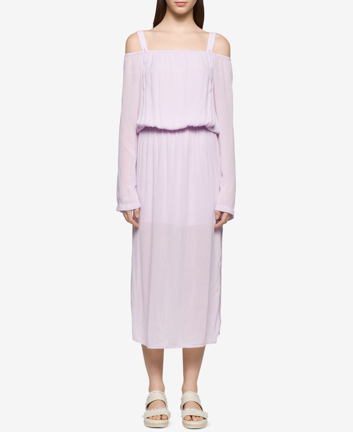 Calvin Klein Jeans Cold Shoulder Midi Dress