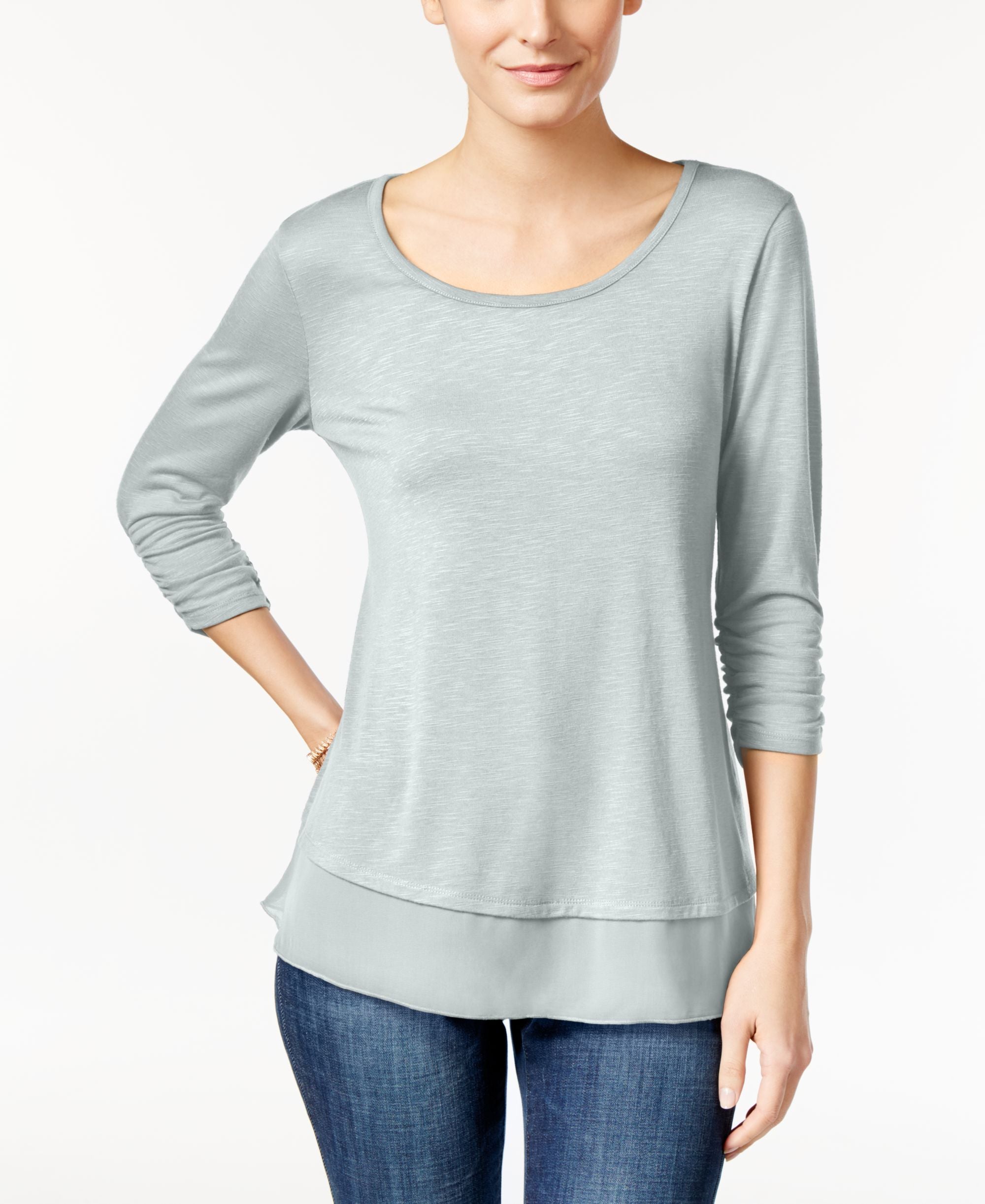 Chiffon-Hem Top