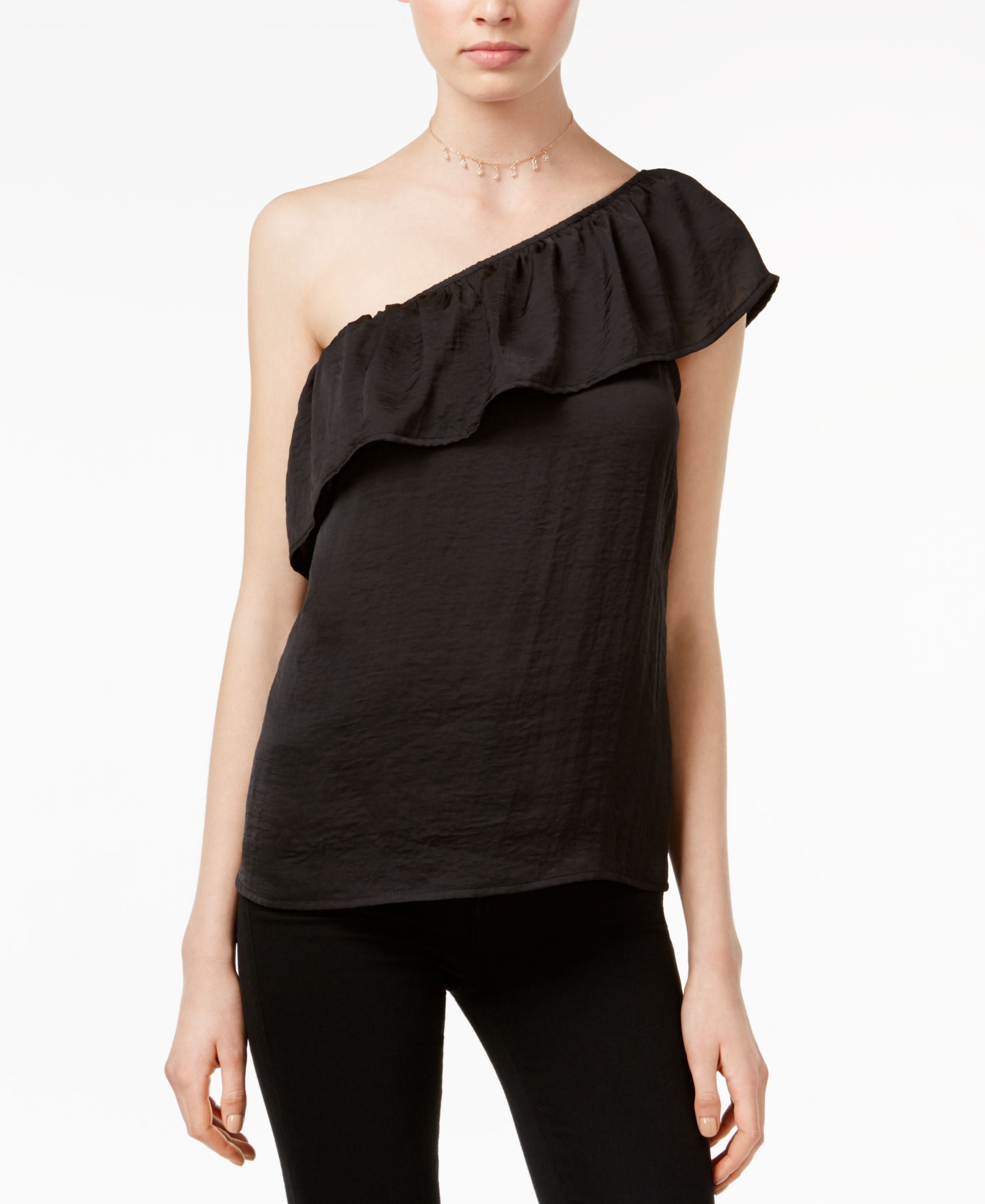 Juniors' One-Shoulder Top