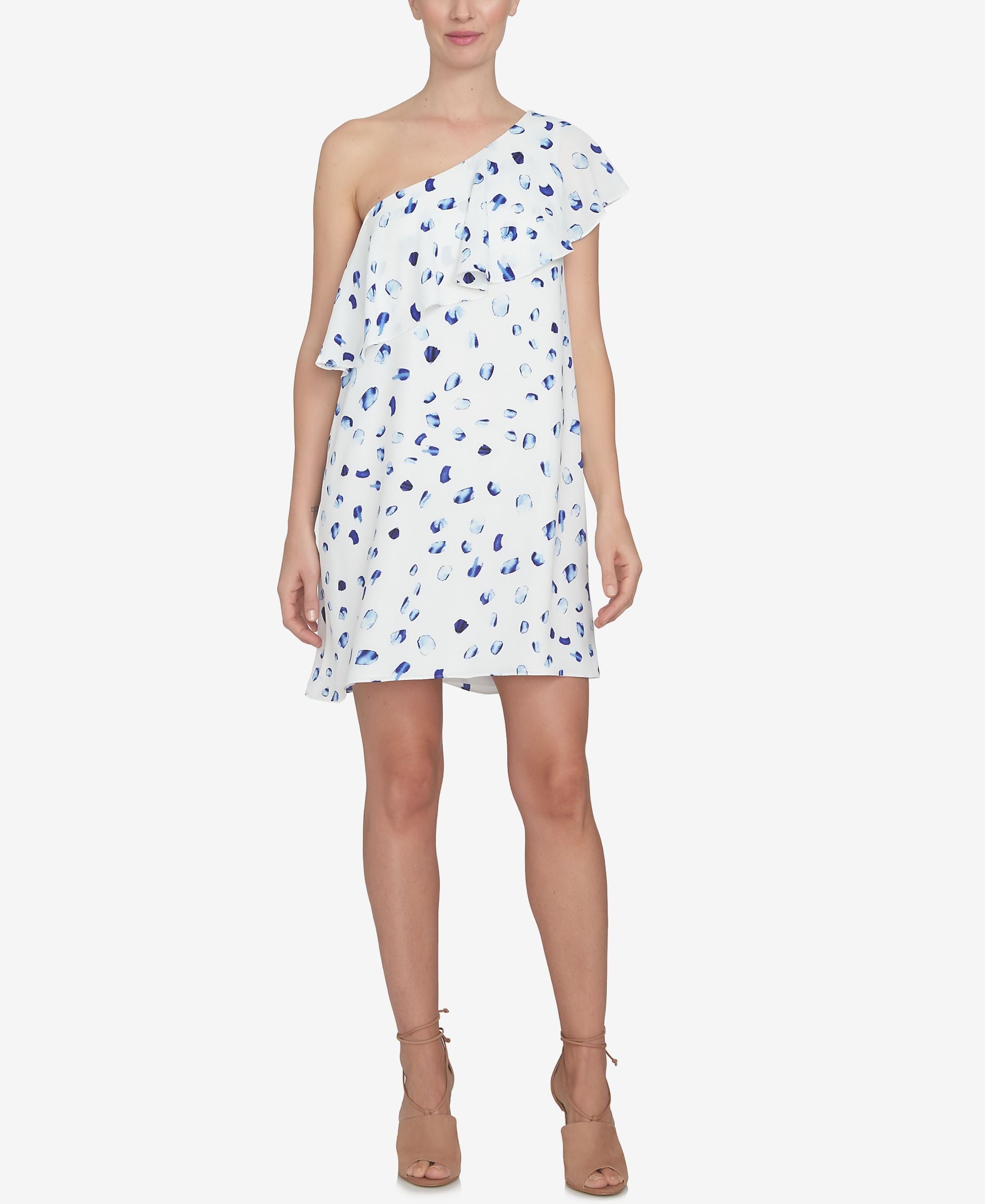 Cece One Shoulder Shift Dress