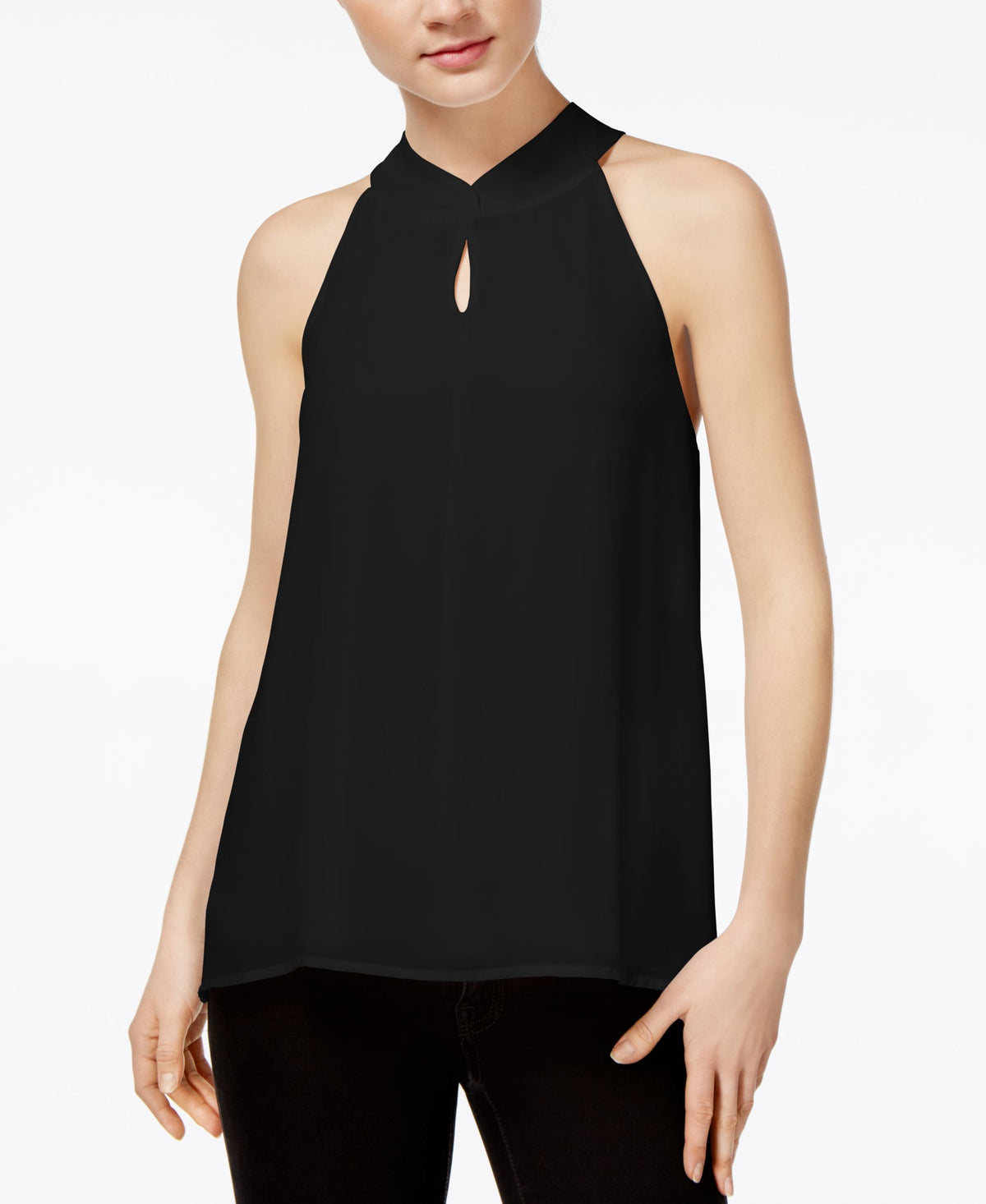 BAR III Tie Back Keyhole Top