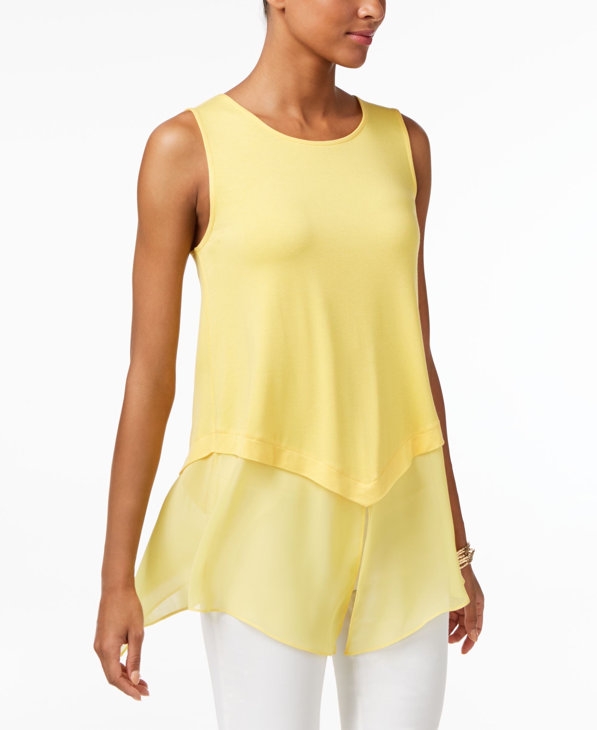 Alfani Mixed Media Top