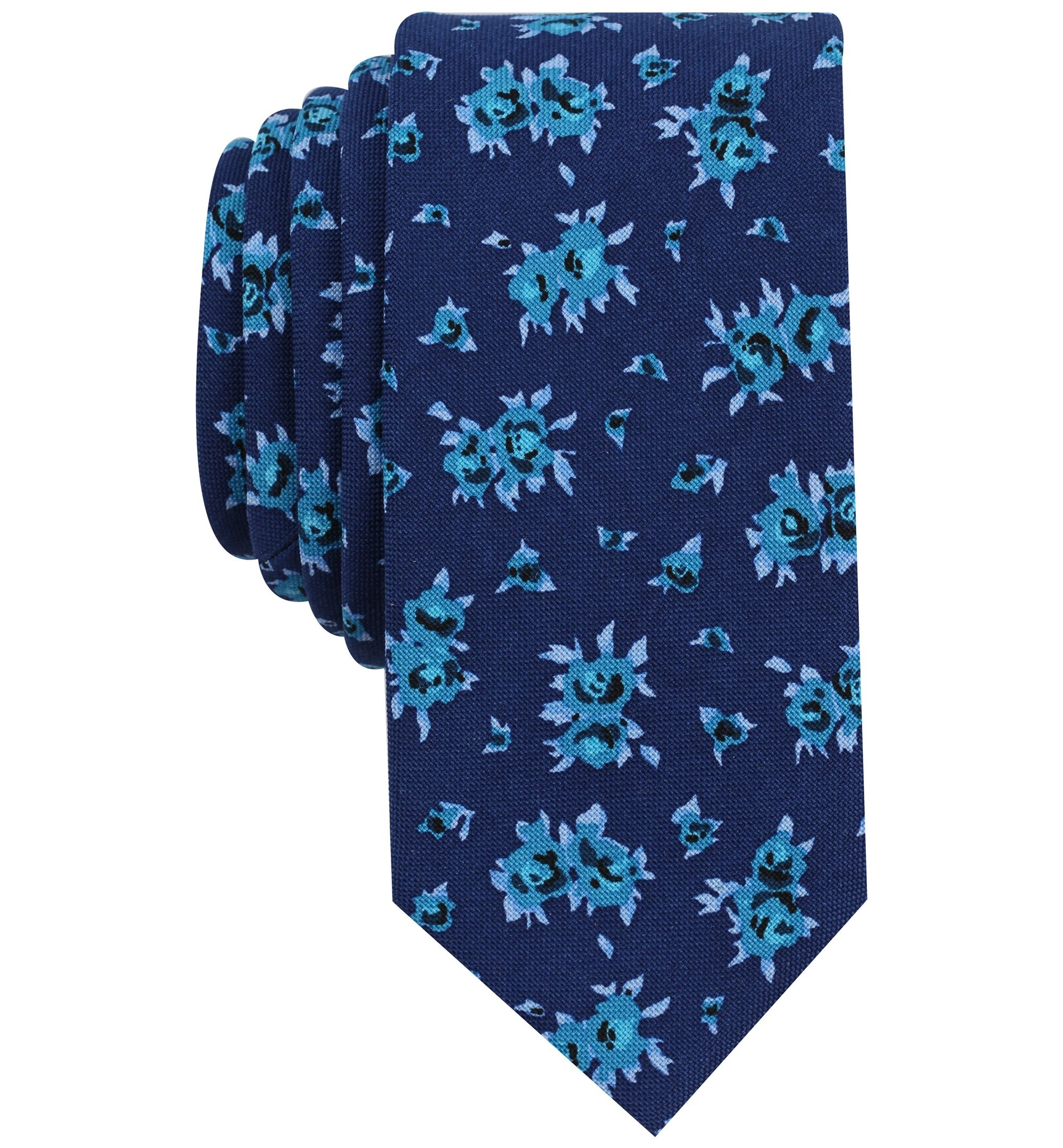Bar III Mens Cana Floral Skinny Tie
