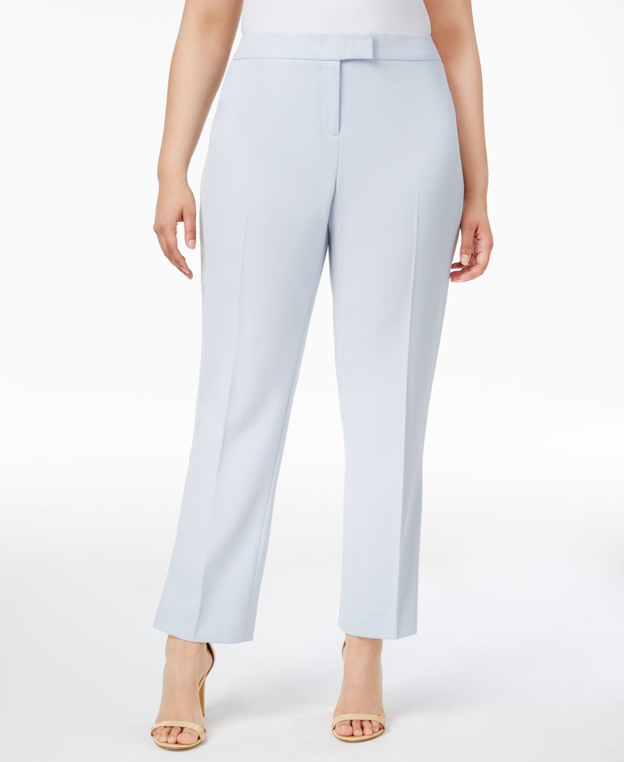 Anne Klein Plus Size Straight Leg Pants
