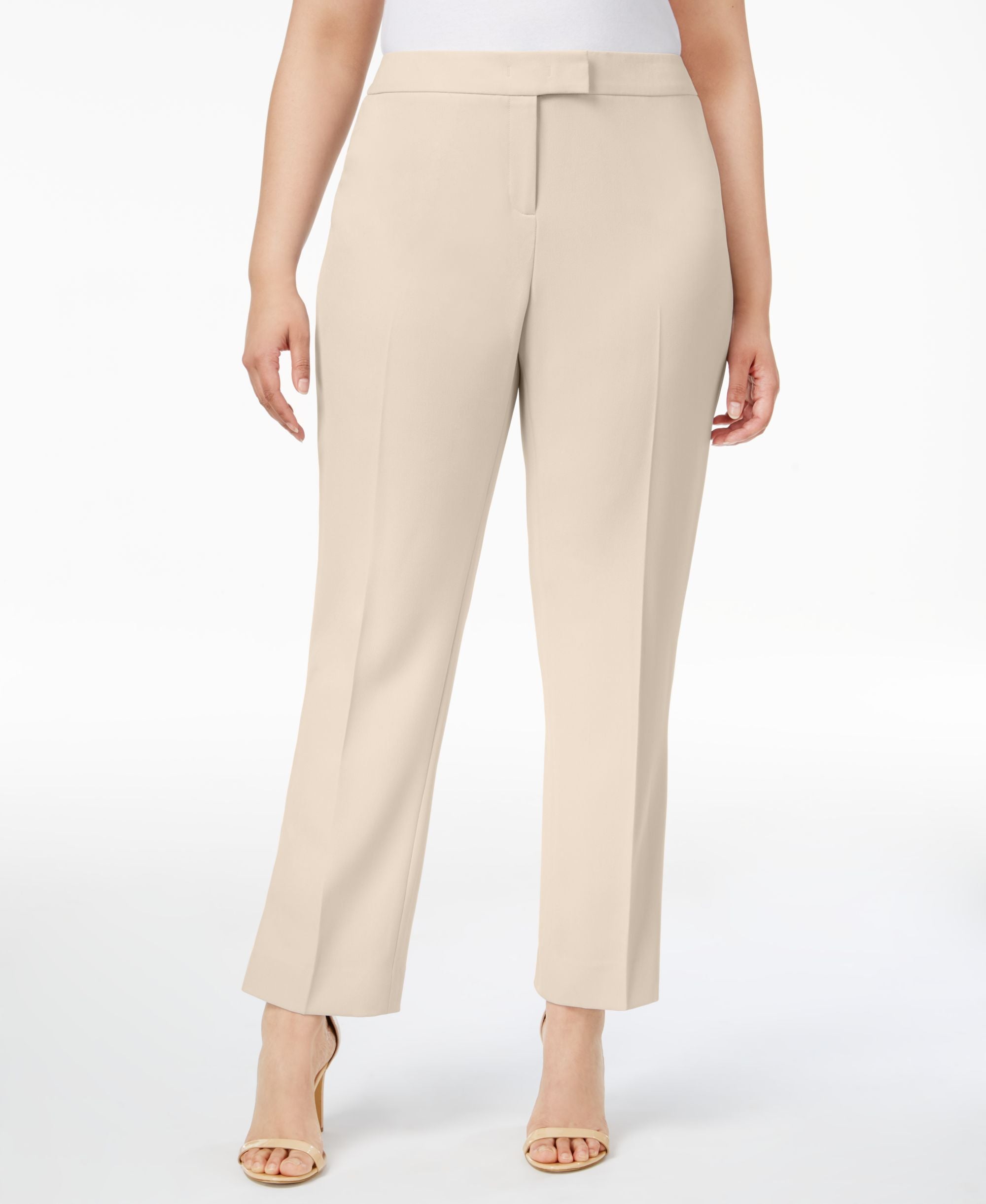 Anne Klein Plus Size Tab Waist Pants