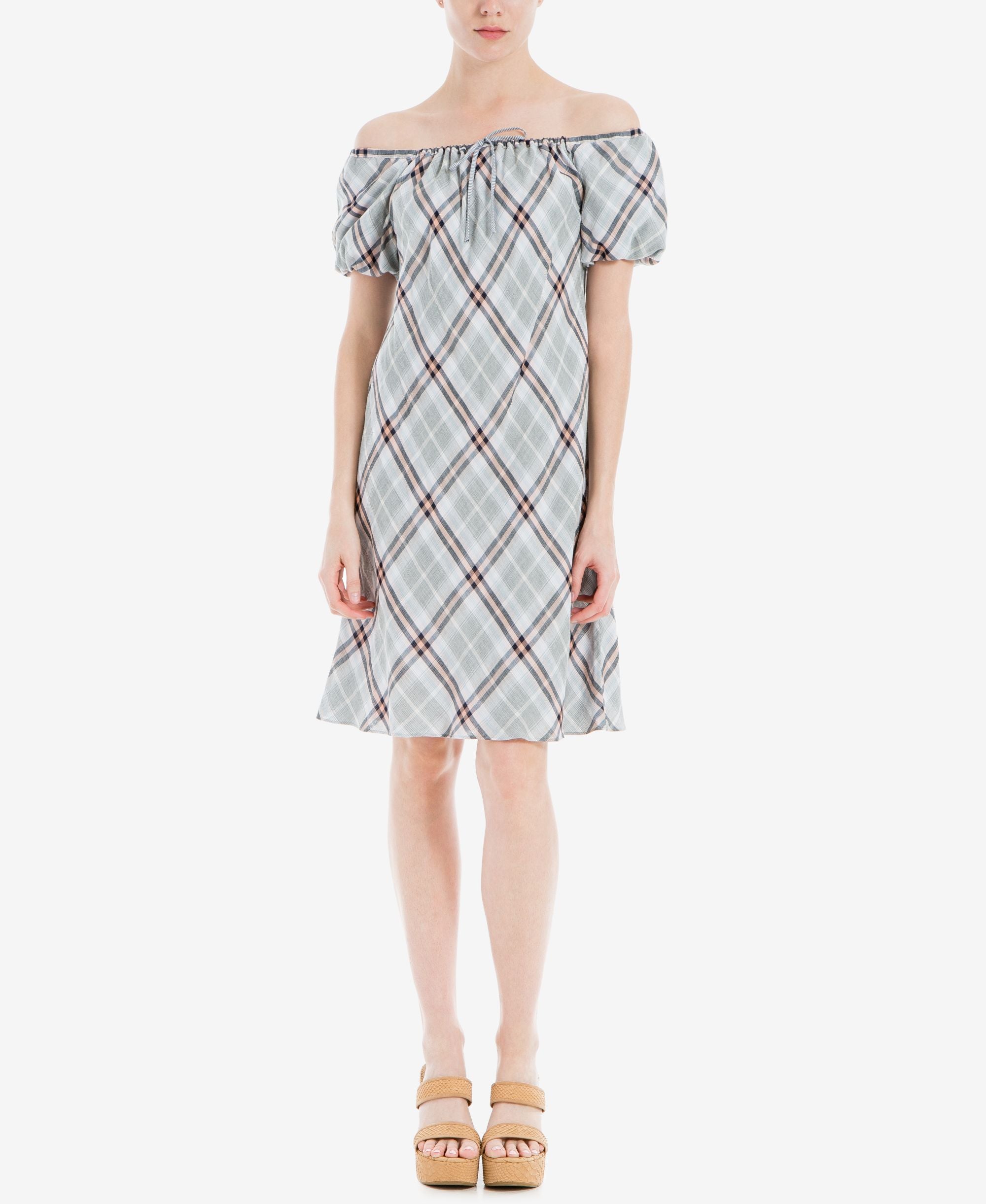 Max Studio London Off The Shoulder Shift Dress