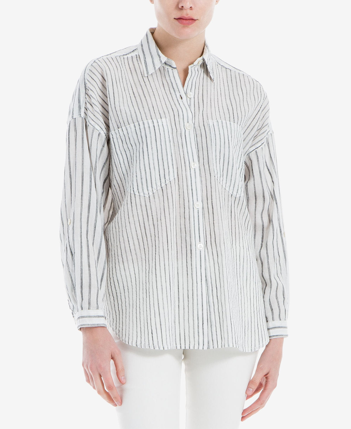 Max Studio London Mixed Stripe Shirt