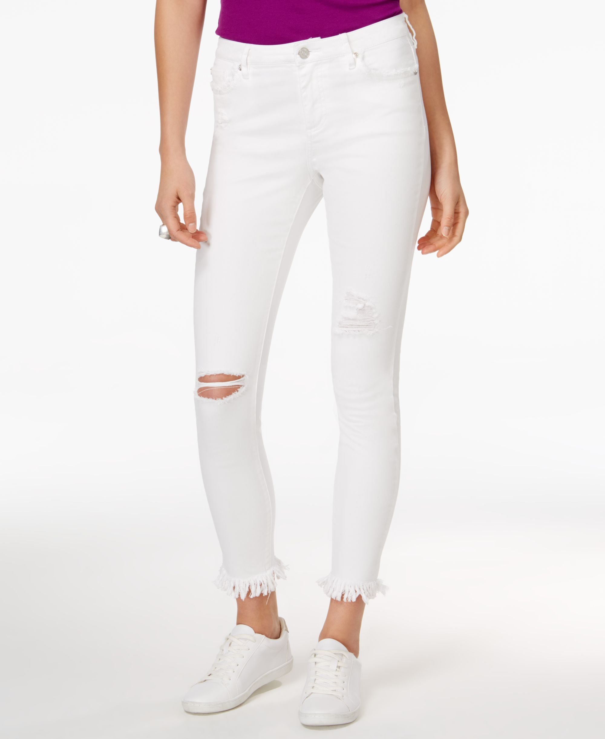 Armani Exchange Rip Repair Skinny Jeans