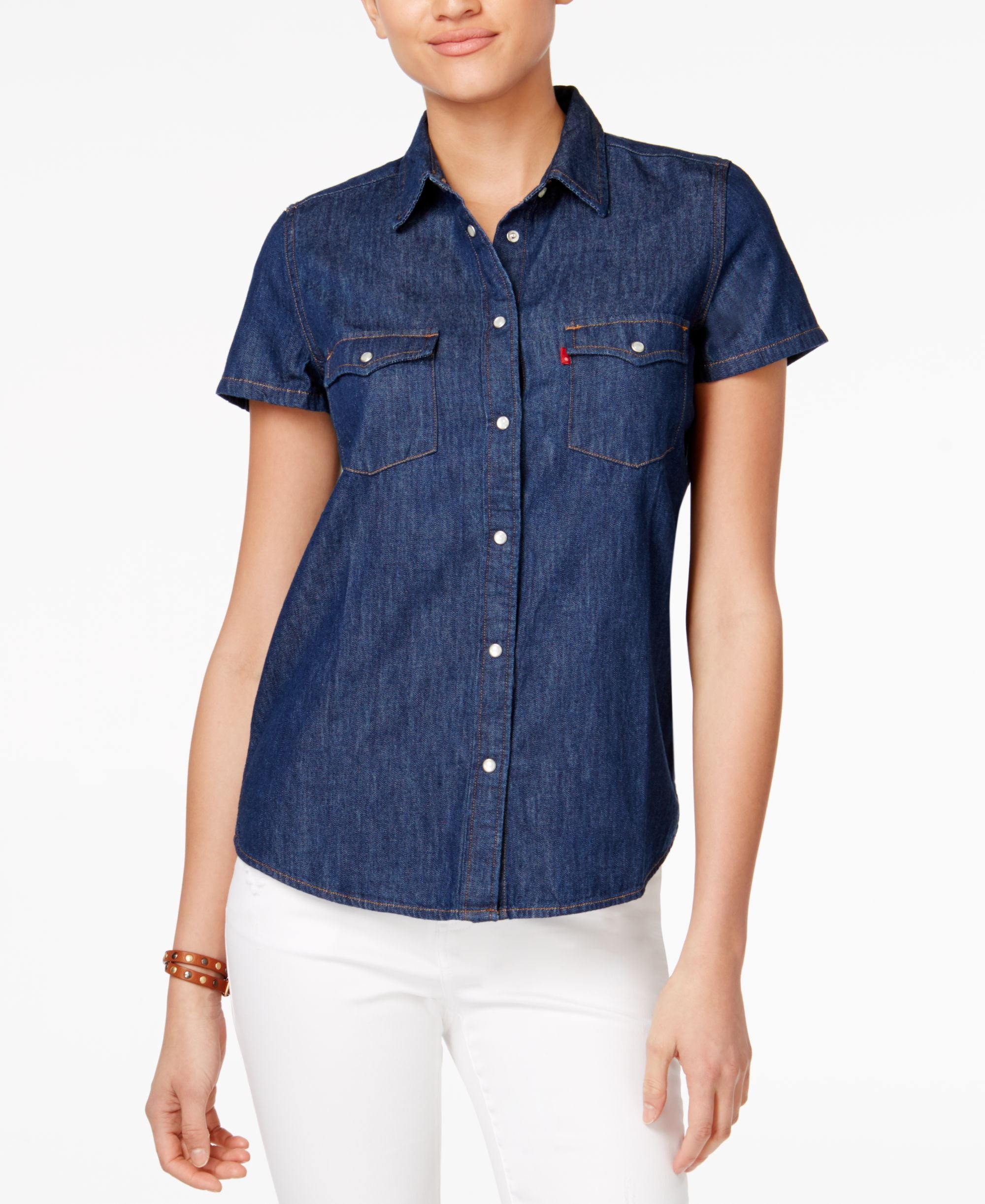 Levis Larissa Western Cotton Denim Shirt