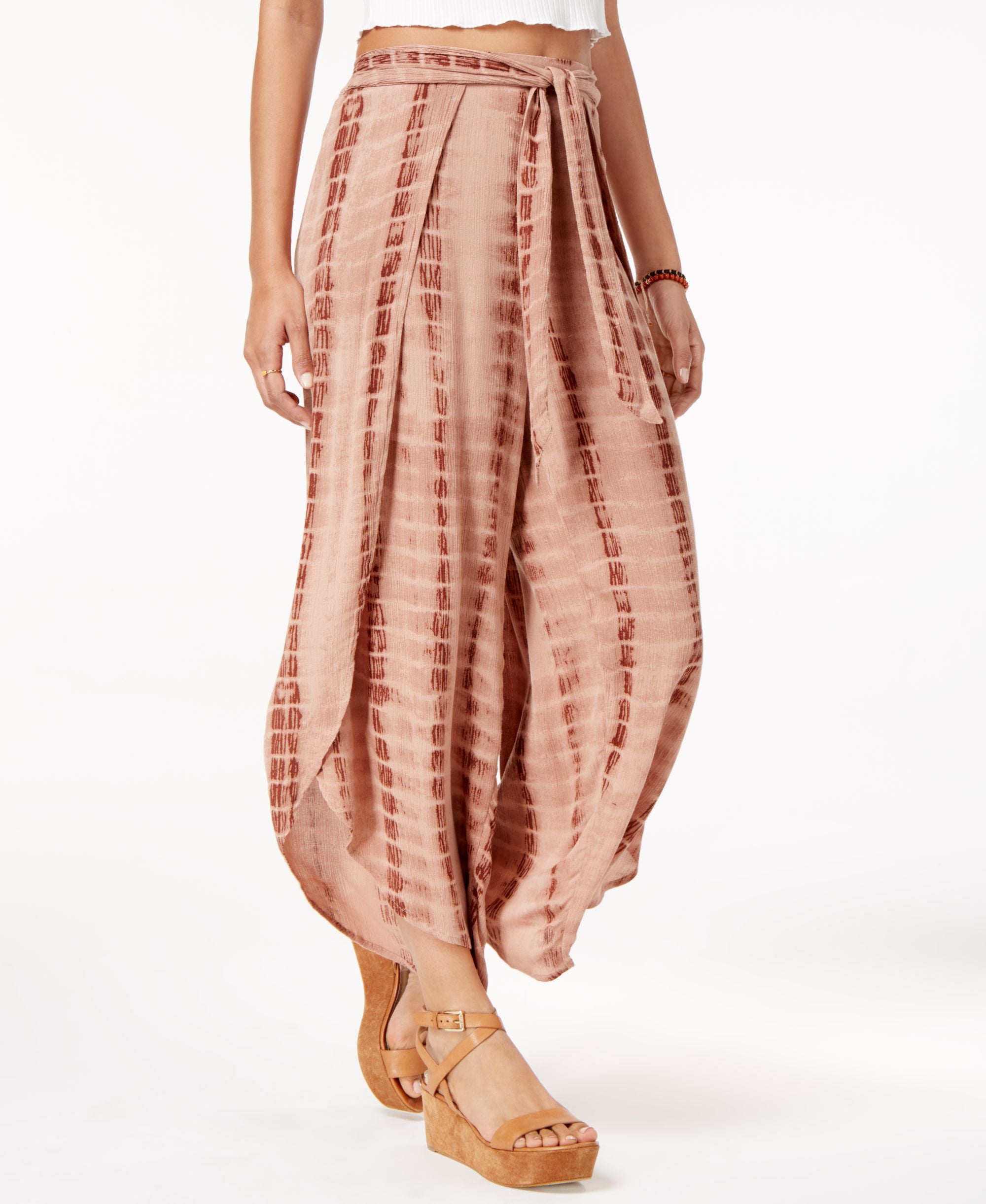 American Rag Juniors Printed Tulip Leg Soft Ankle Pants