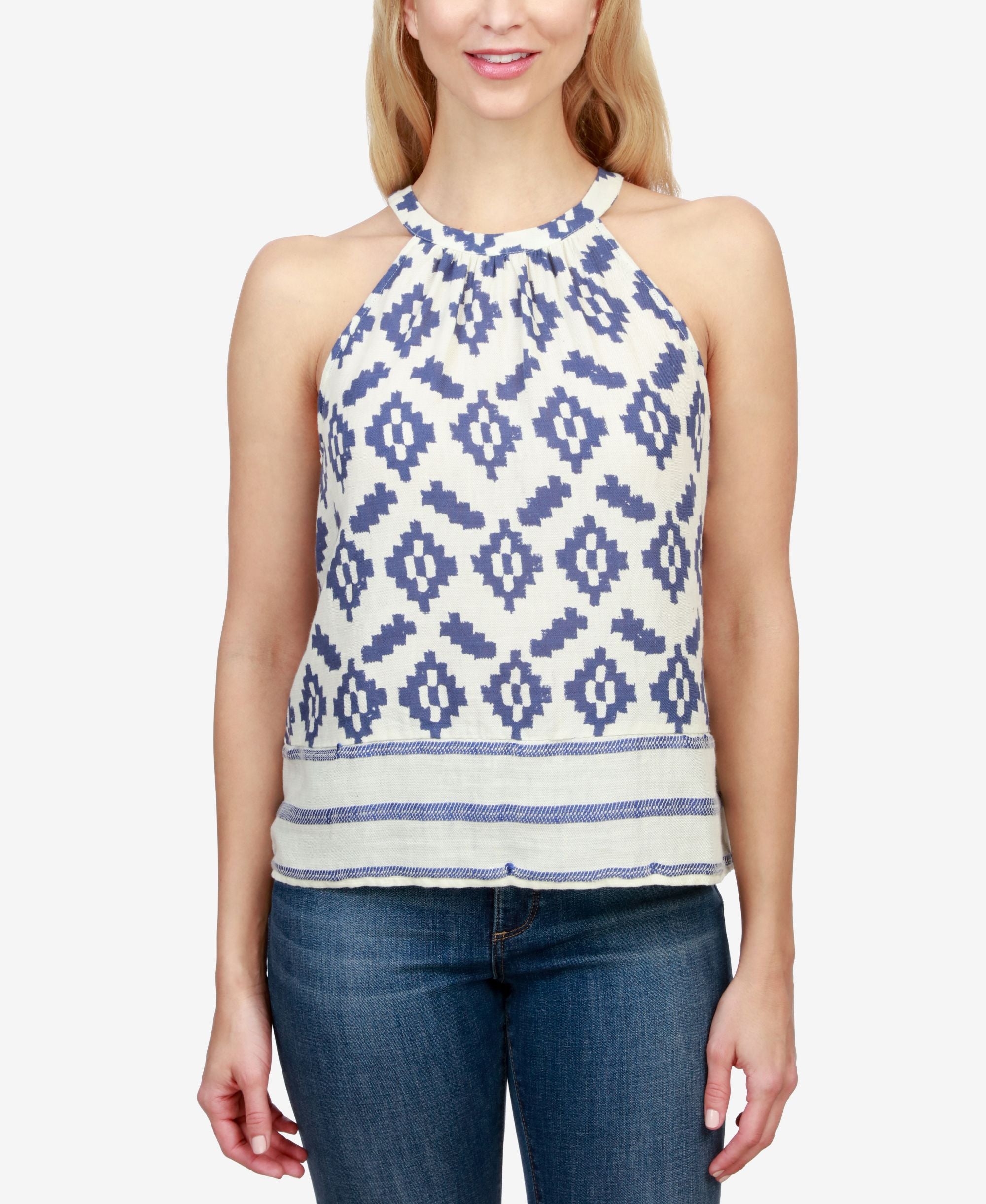 Lucky Brand Printed Halter Top