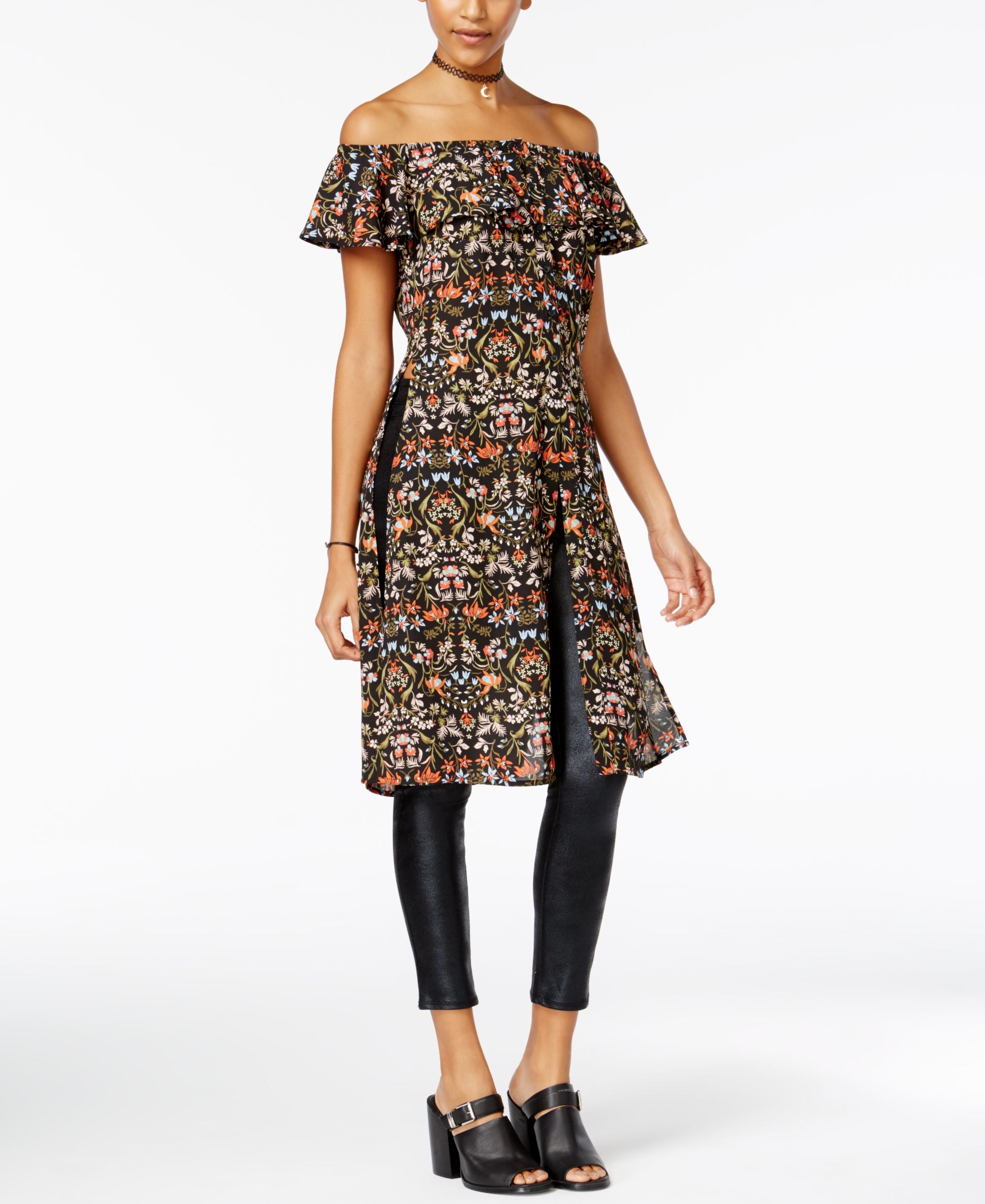 Material Girl Juniors Off The Shoulder Maxi Top