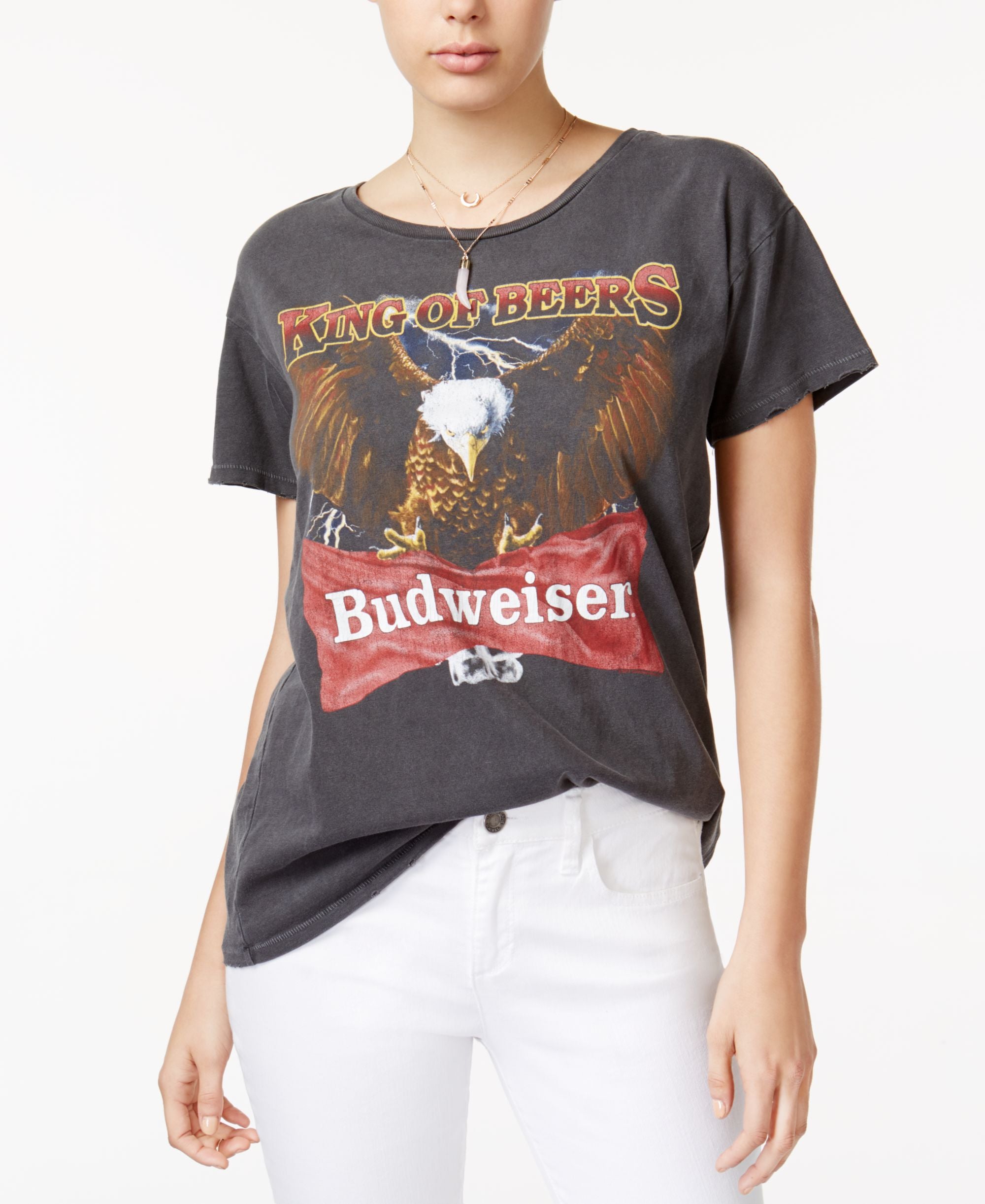 Junk Food Cotton Budweiser Graphic T-Shirt