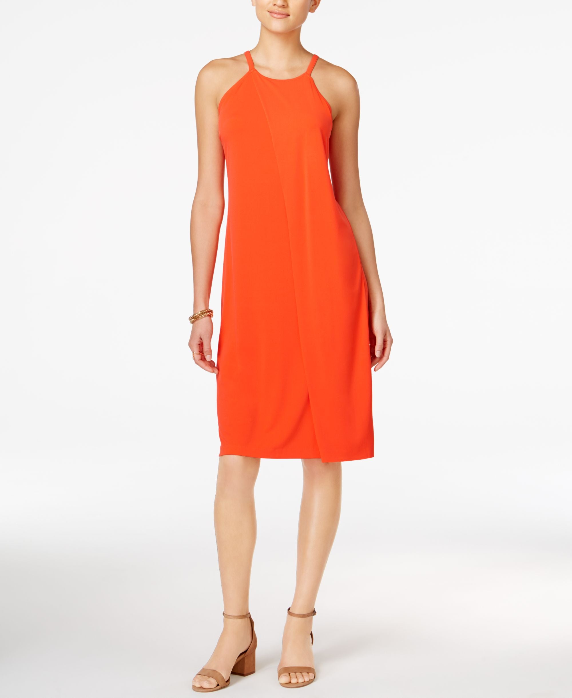 BAR III Faux Wrap Shift Dress