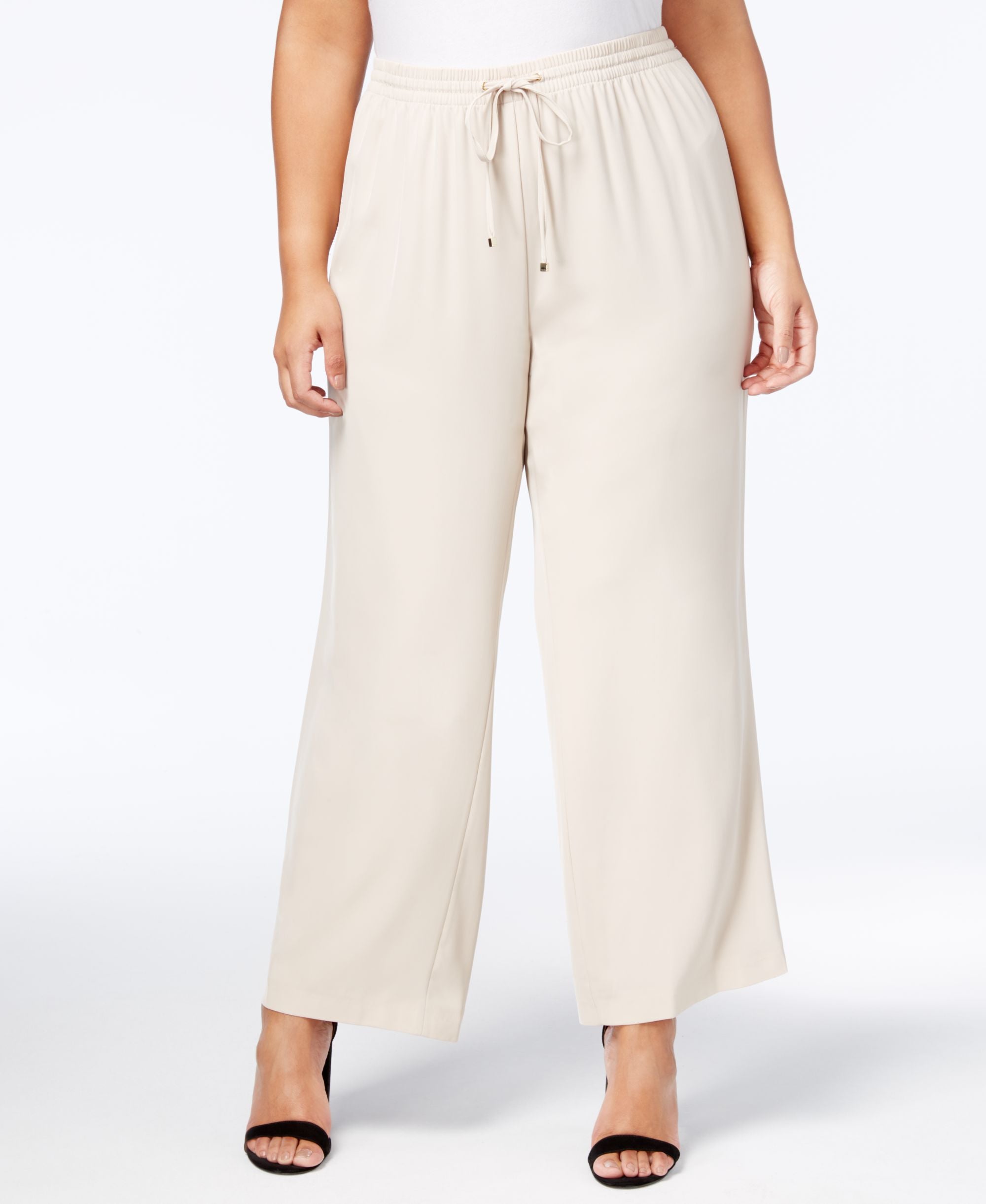 Calvin Klein Plus Size Wide Leg Pants