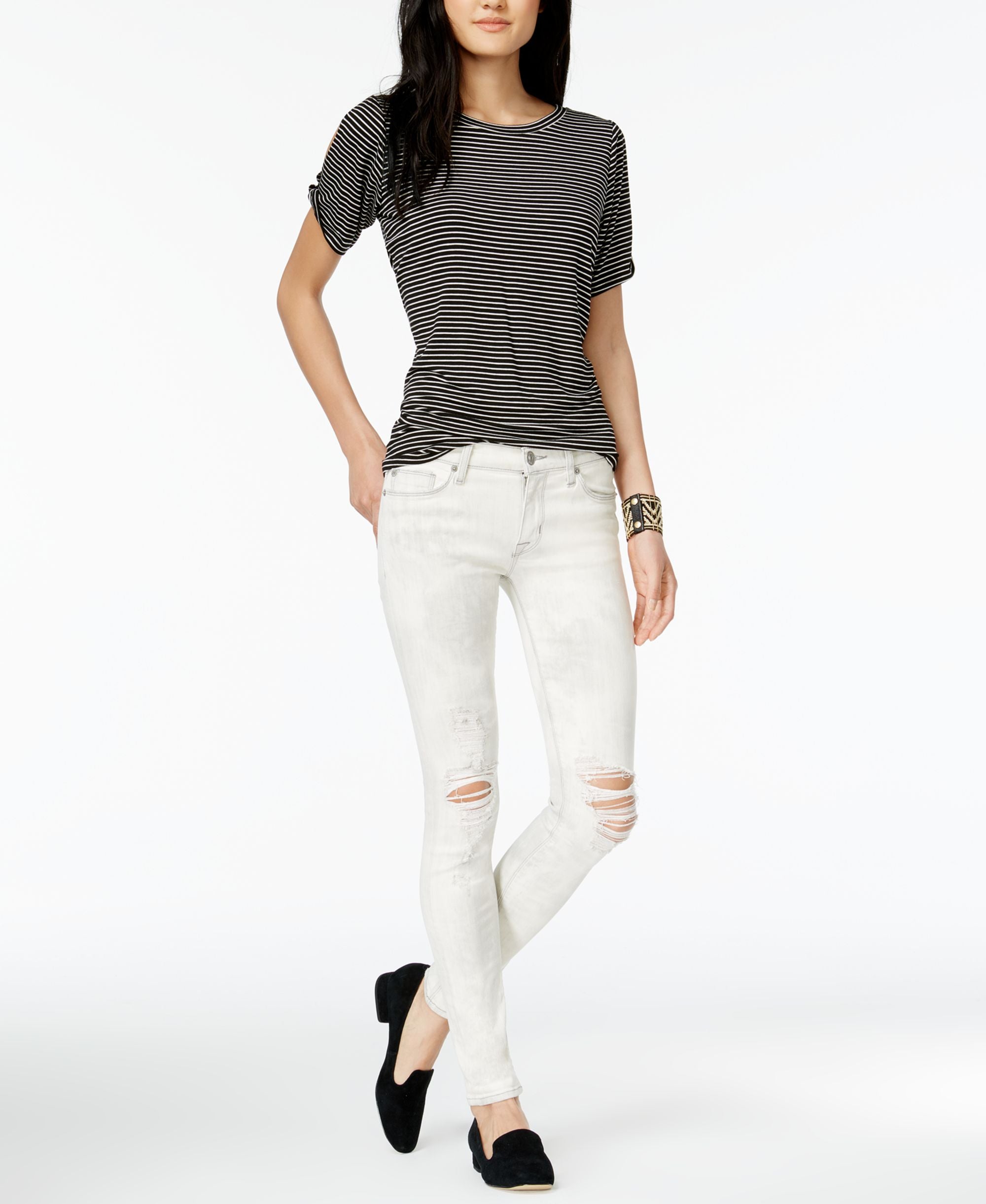 Hudson Jeans Nico Ripped Super Skinny Jeans