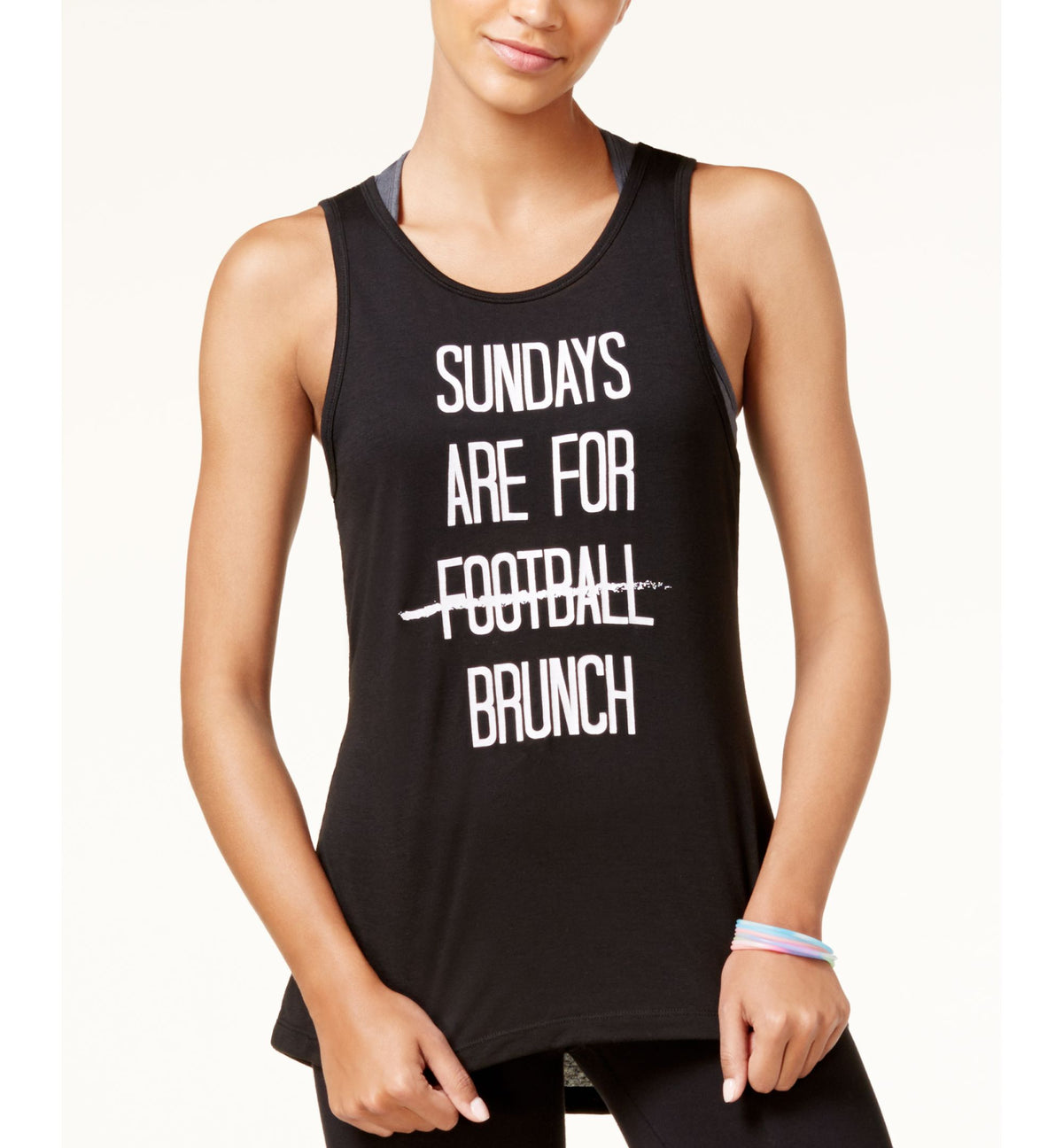 Material Girl Active Juniors Brunch Graphic Tank Top