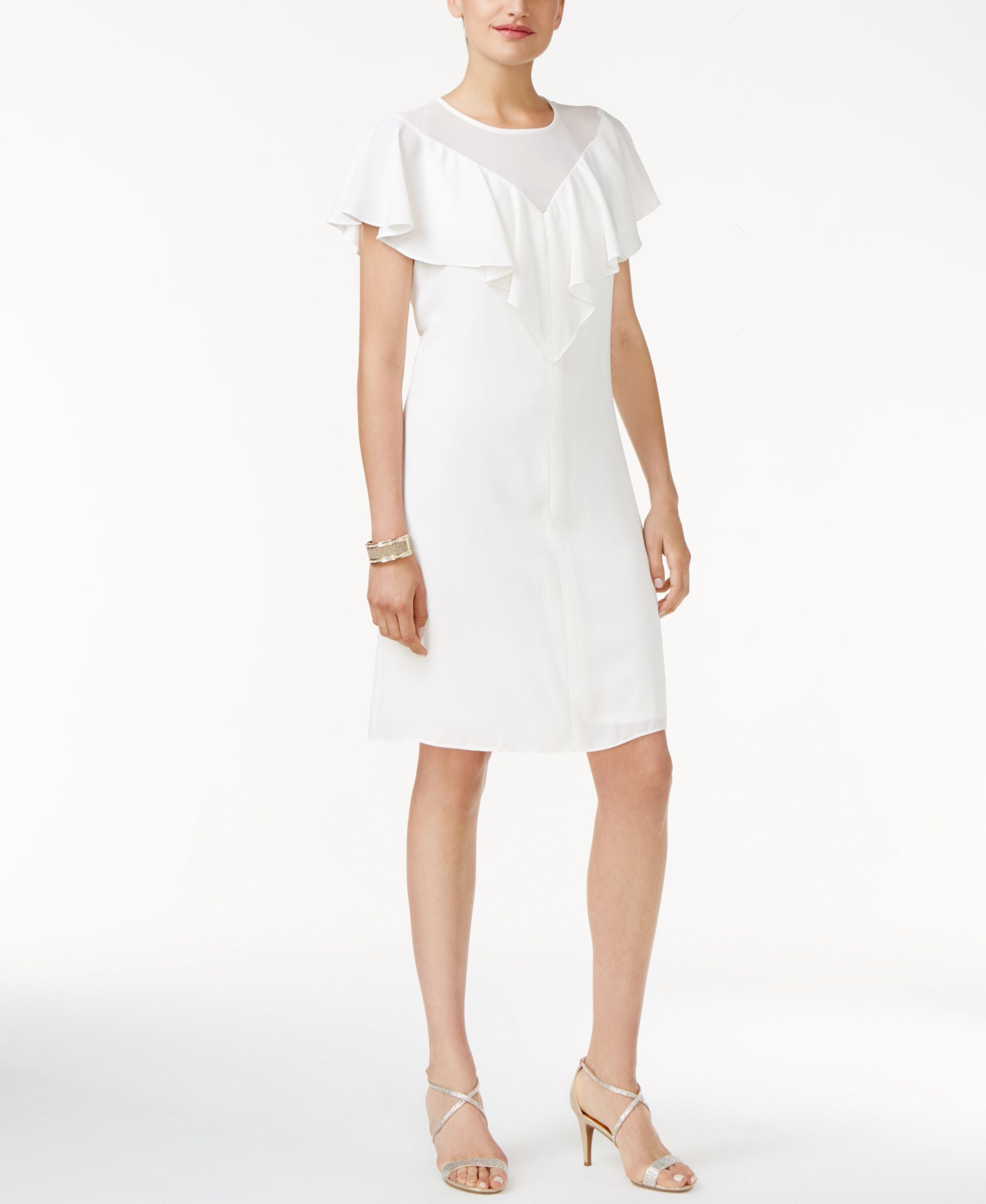 Thalia Sodi Flounce Shift Dress