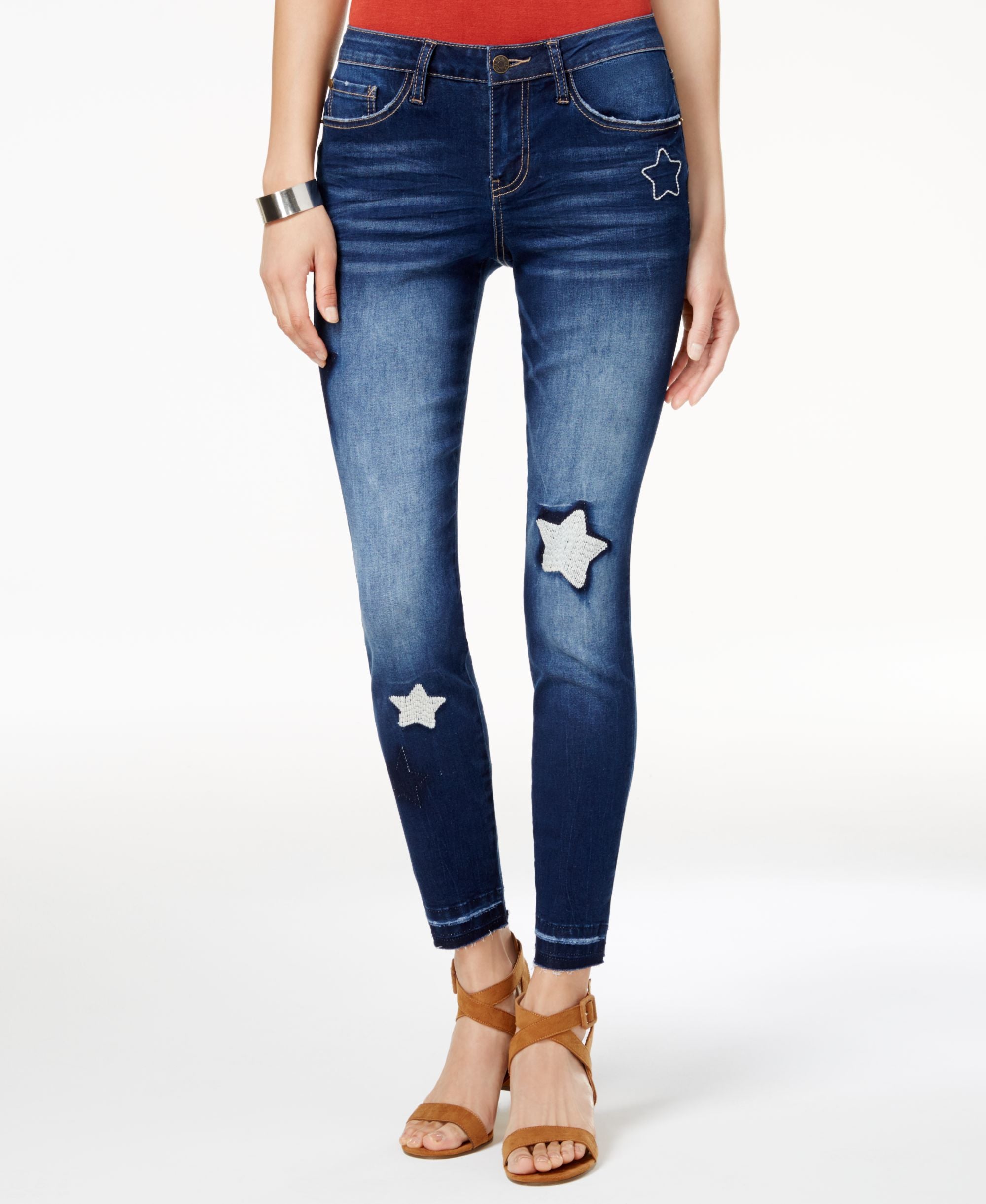 Rampage Juniors Sophie Star Skinny Ankle Jeans