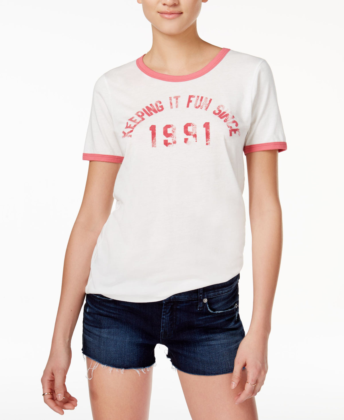 Junk Food Keeping It Fun Graphic Cotton T-Shirt