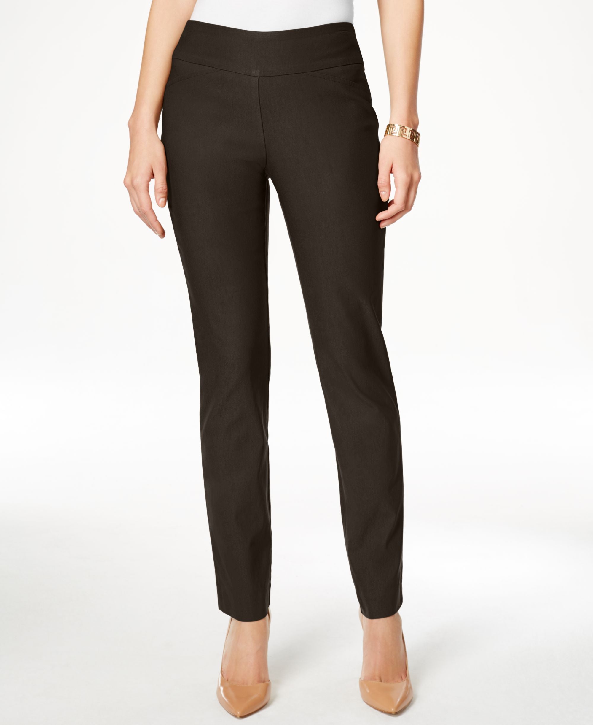 Charter Club Petite Cambridge Tummy Control Slim Leg Pants