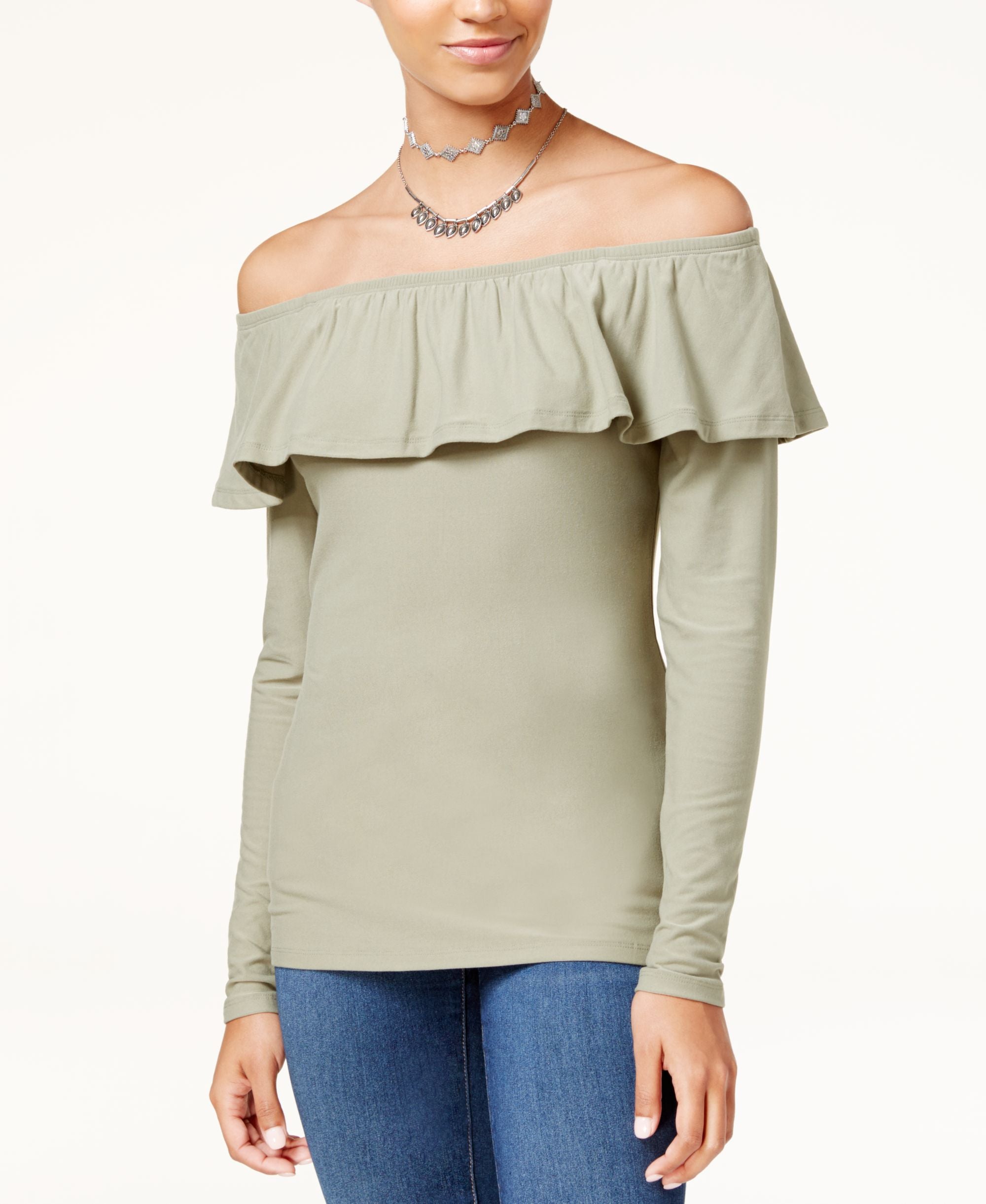 Ultra Flirt Juniors Marilyn Off The Shoulder Top
