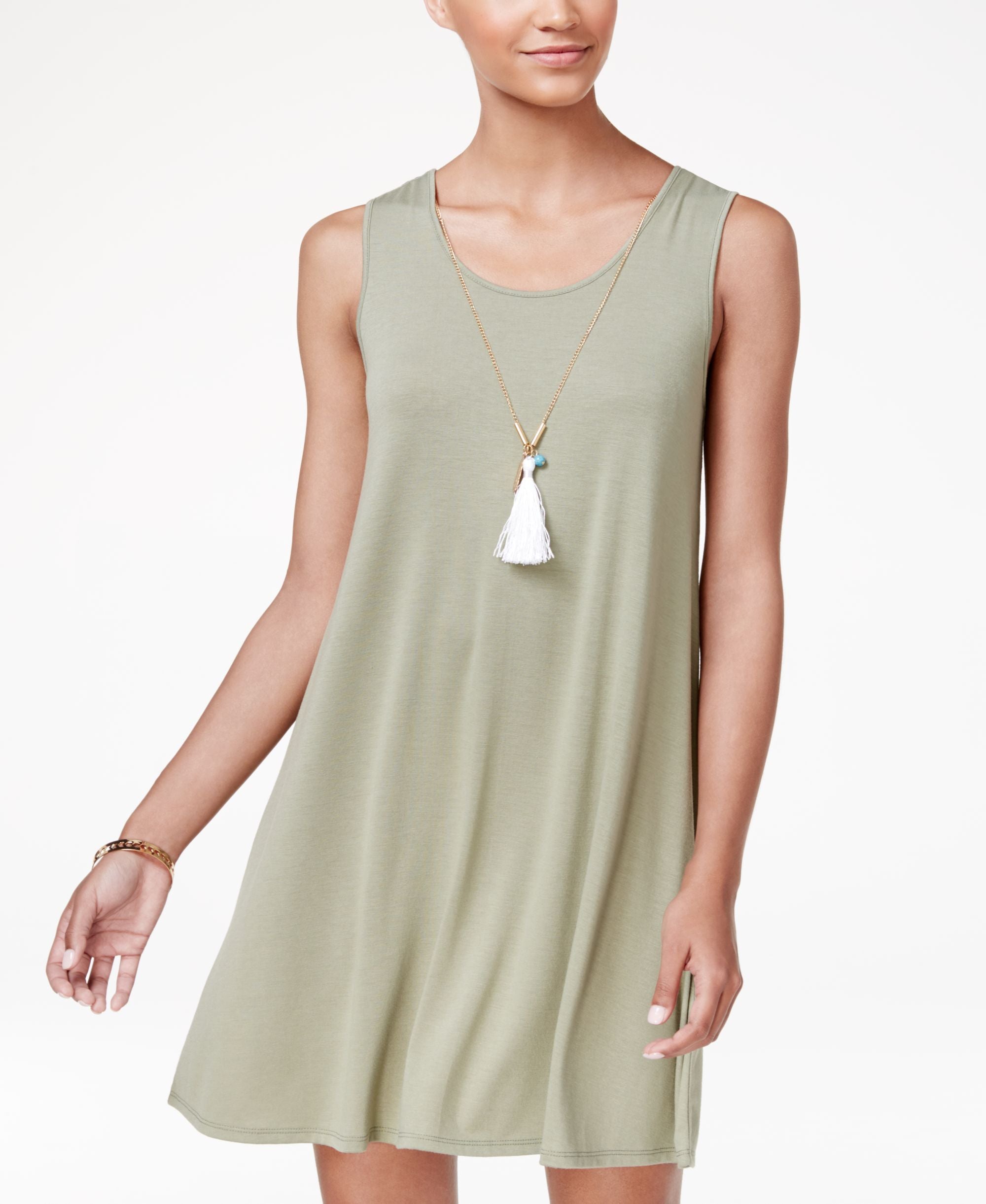 Ultra Flirt Juniors Strappy Back Necklace Dress