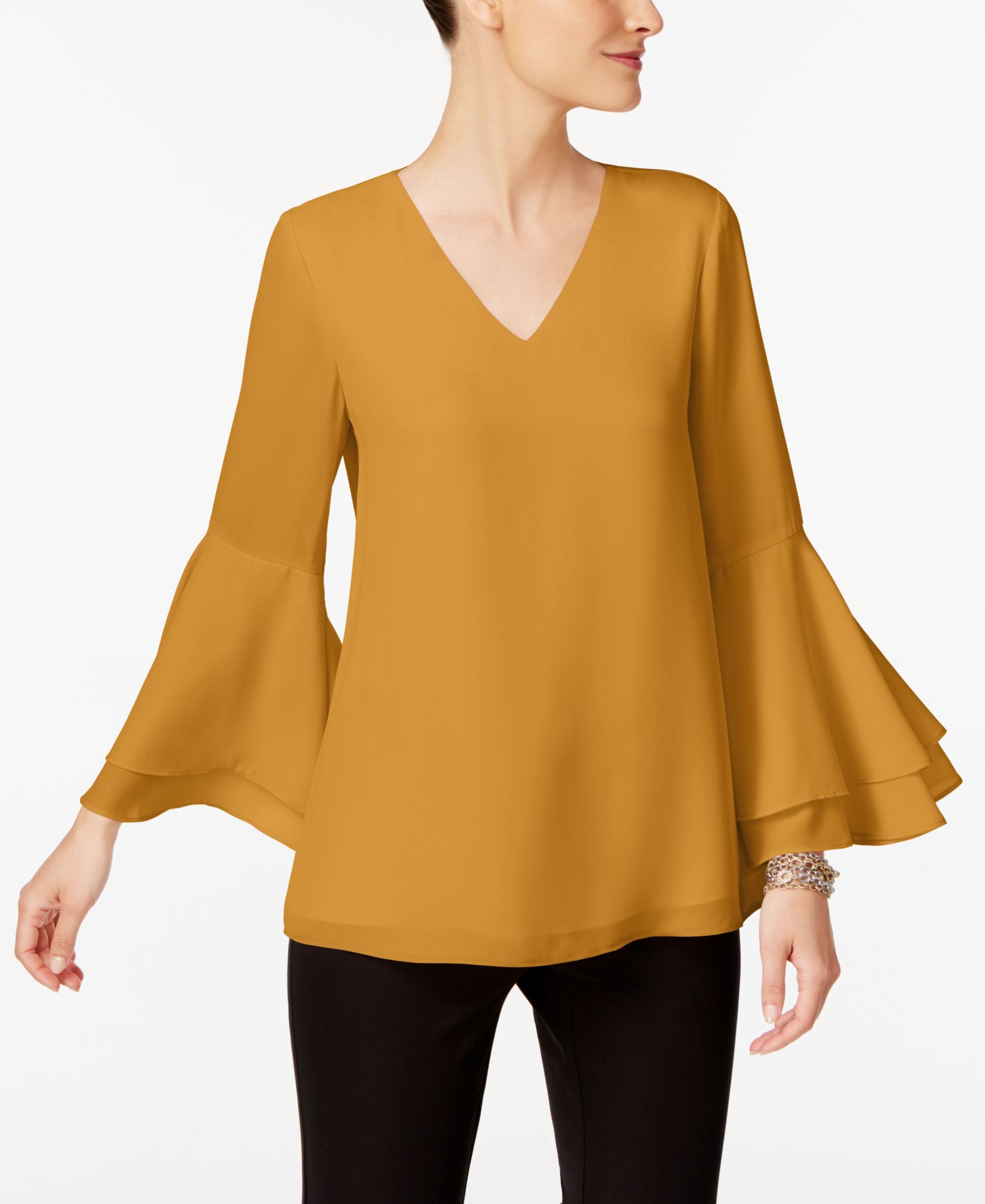 Bell-Sleeve Blouse