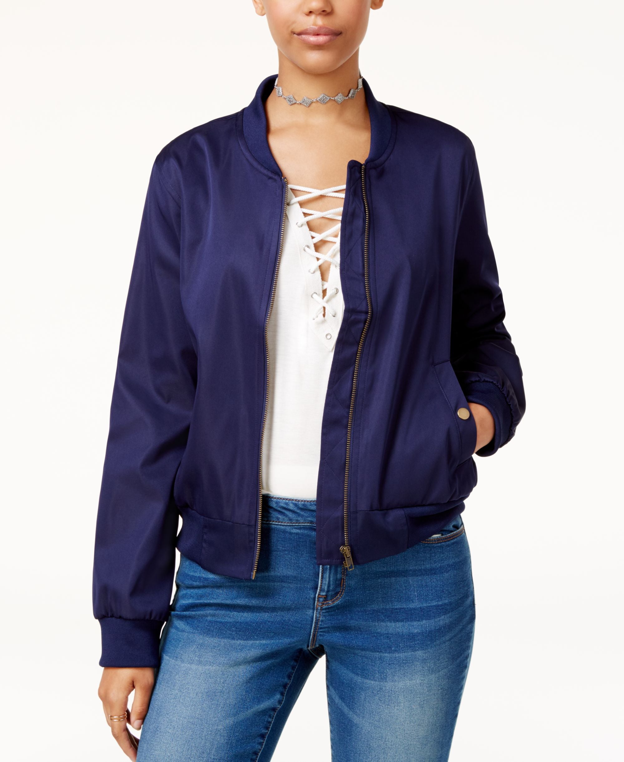 Hippie Rose Juniors Bomber Jacket