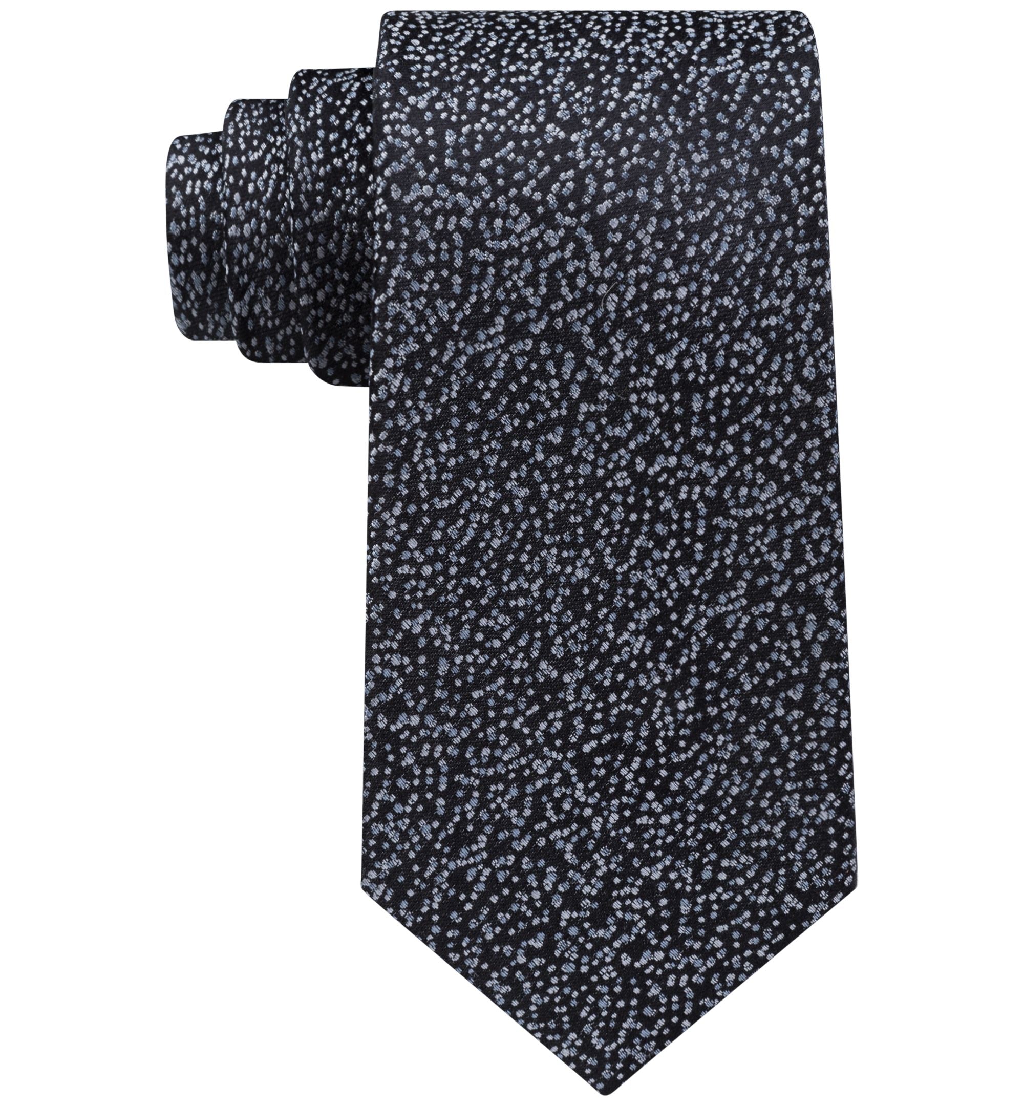 Calvin Klein Mens Pebble Grain Silk Tie