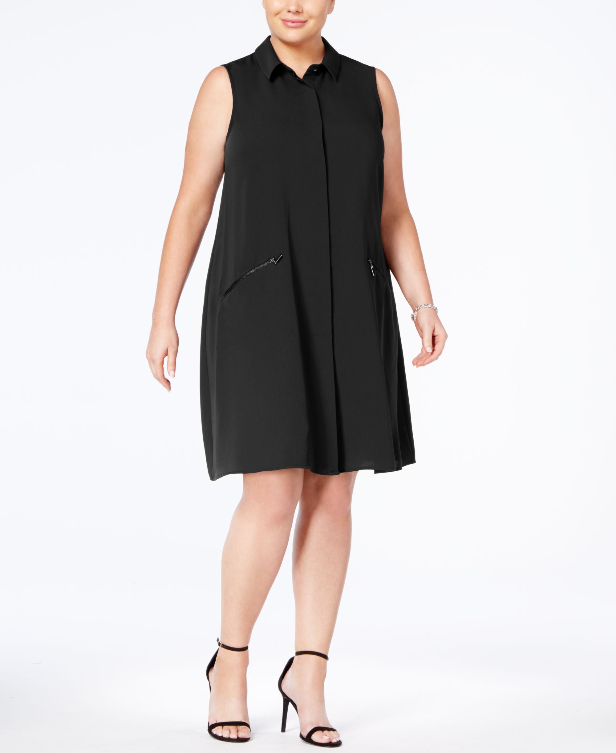 Alfani Plus Size A Line Shirtdress