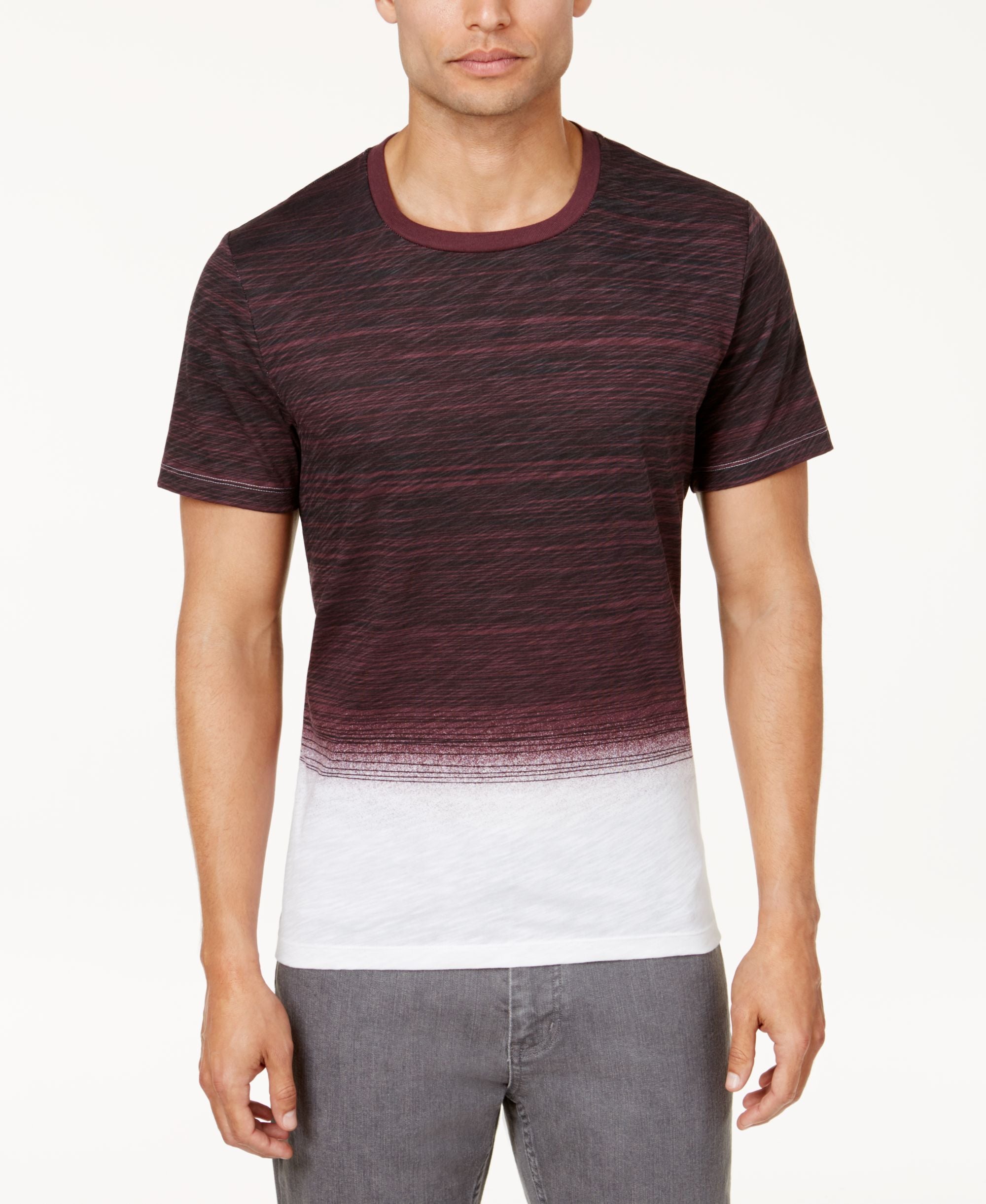 Mens Ombre Striped T-Shirt