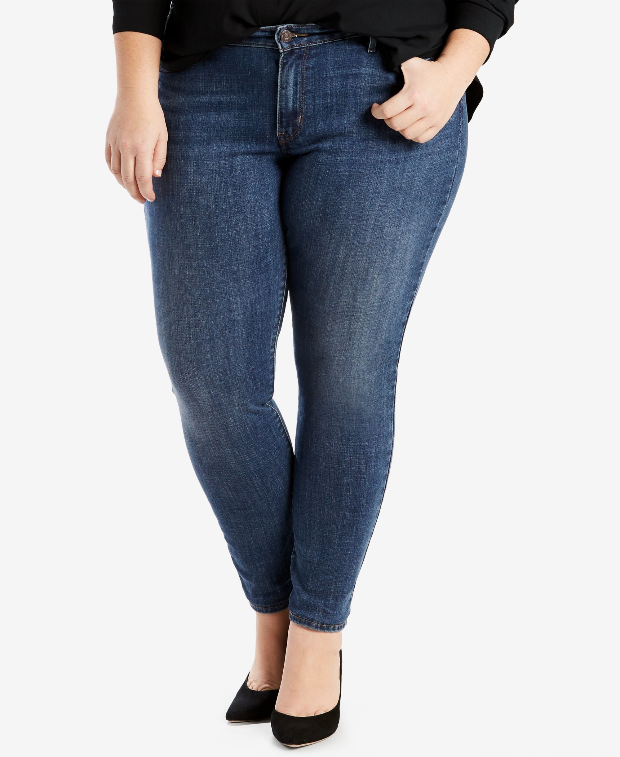 Levis Plus Size 711 Skinny Jeans Short Reg Inseam