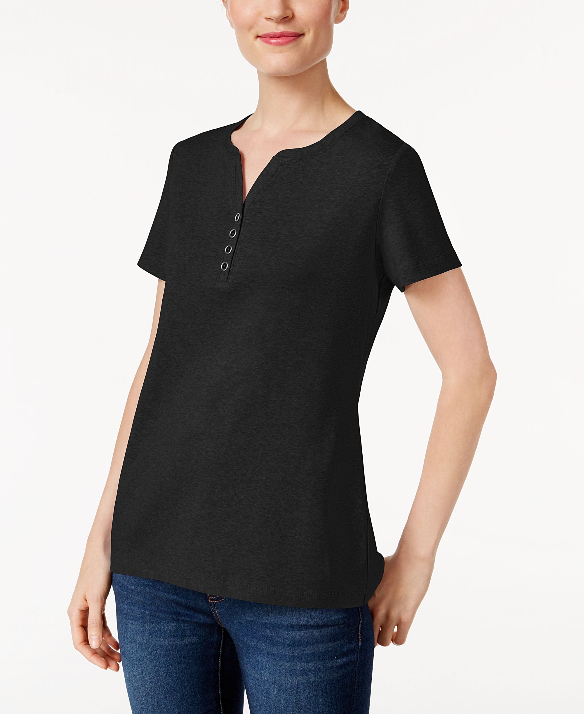 Karen Scott Henley T-Shirt